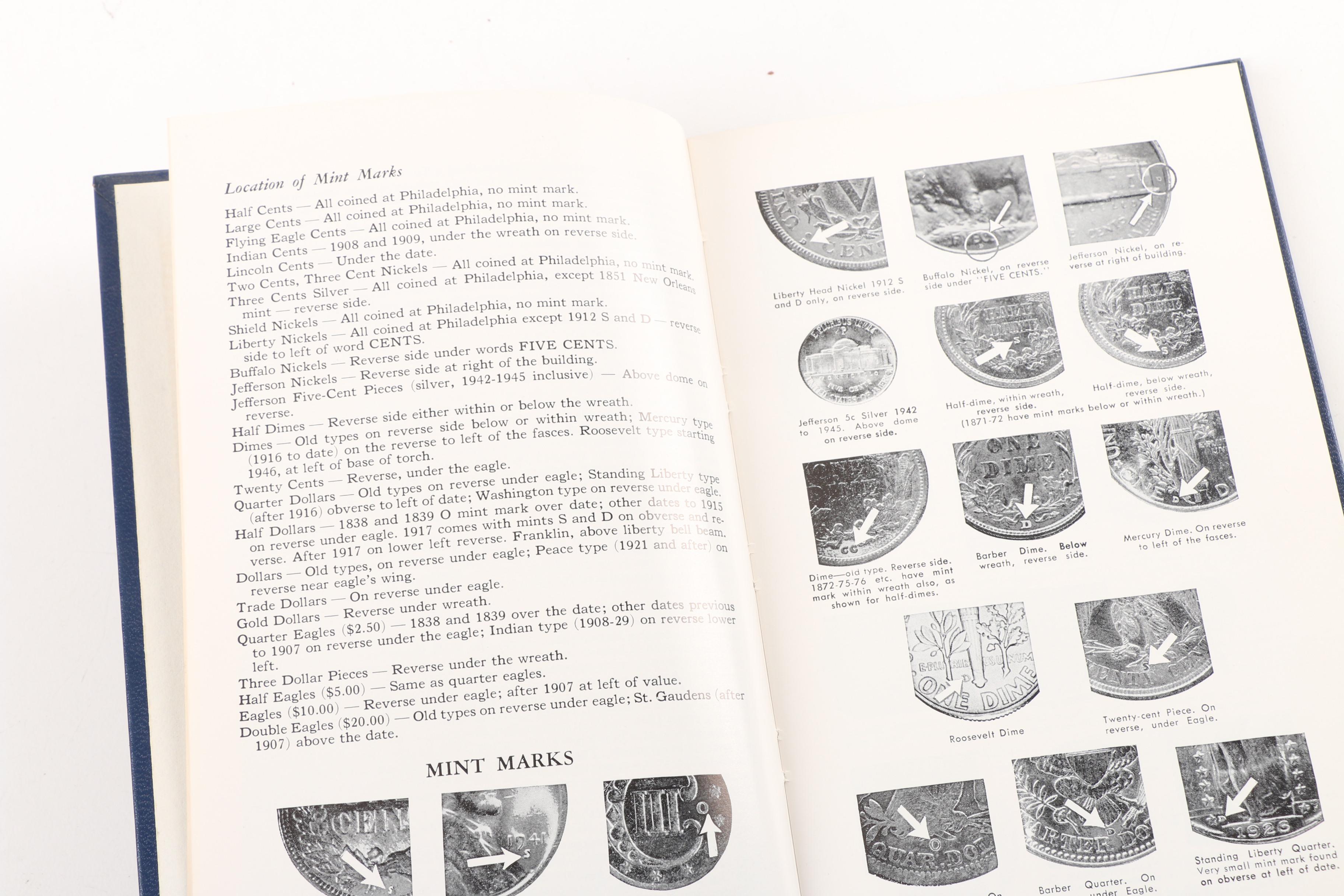 Vintage Stamp Albums and "Handbook of United States Coins"