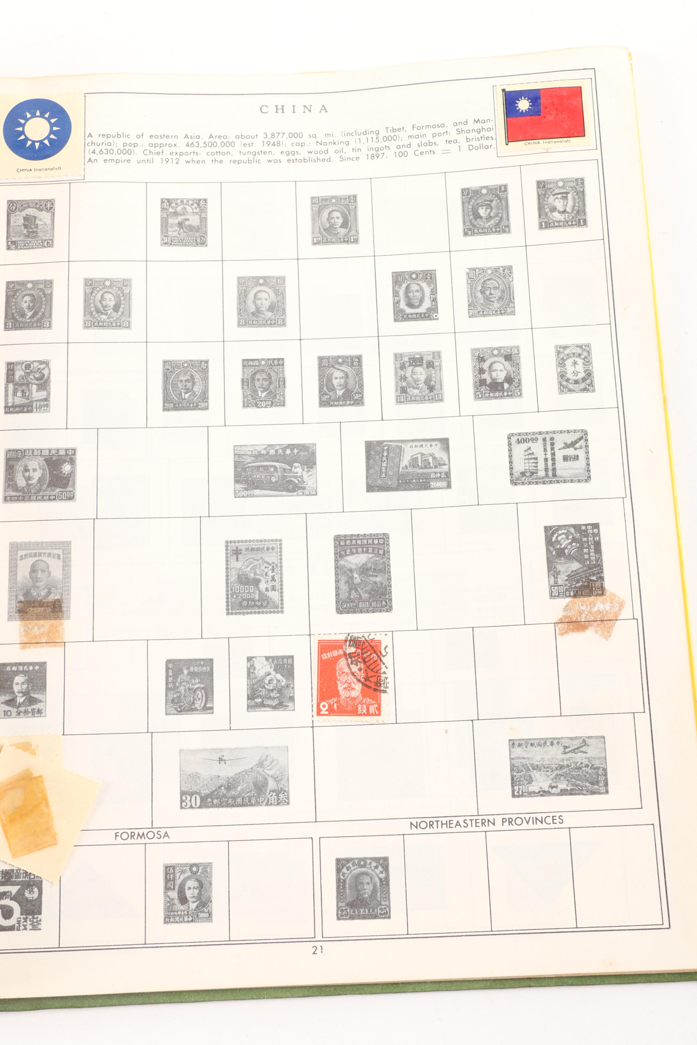 Vintage Stamp Albums and "Handbook of United States Coins"