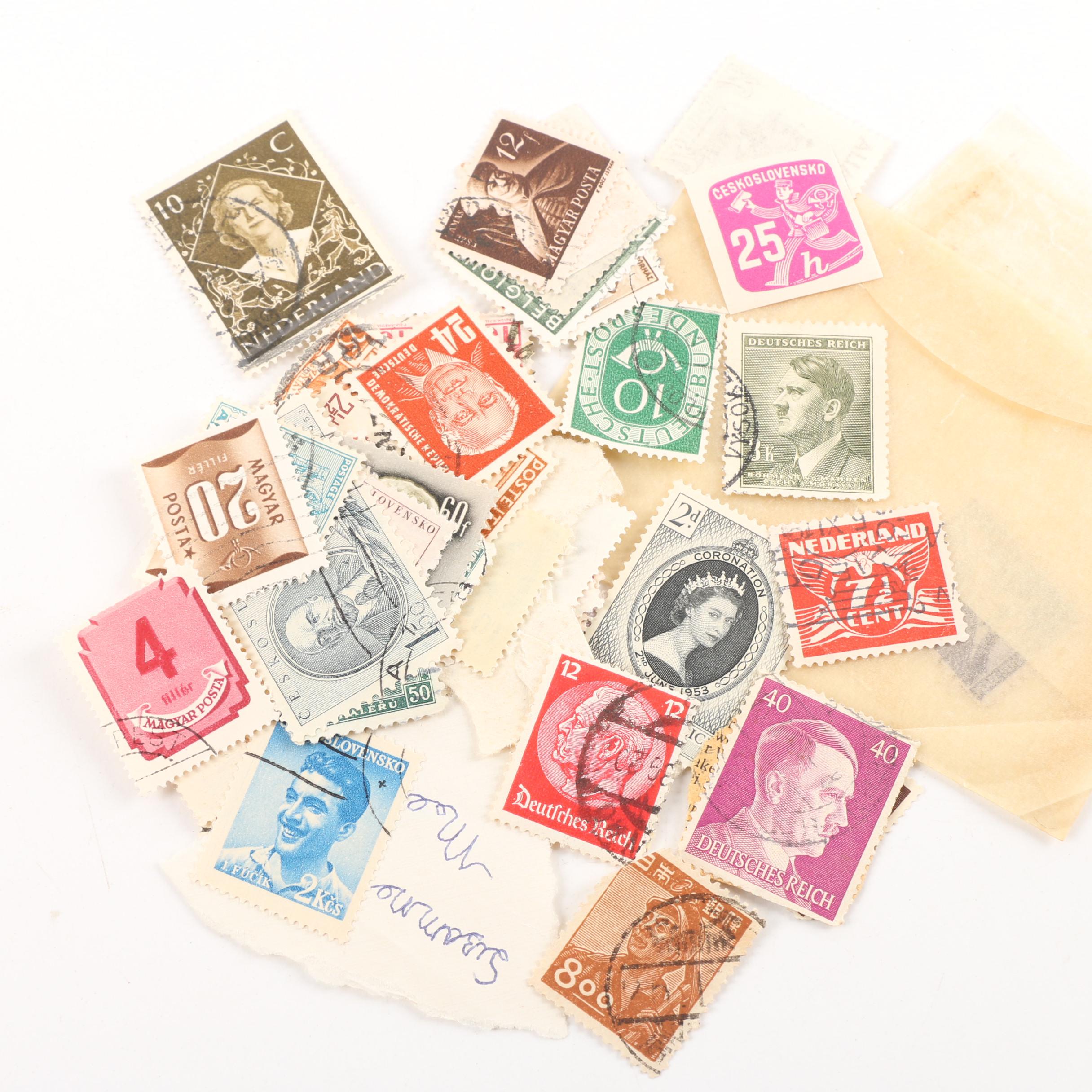 Vintage Stamp Albums and "Handbook of United States Coins"