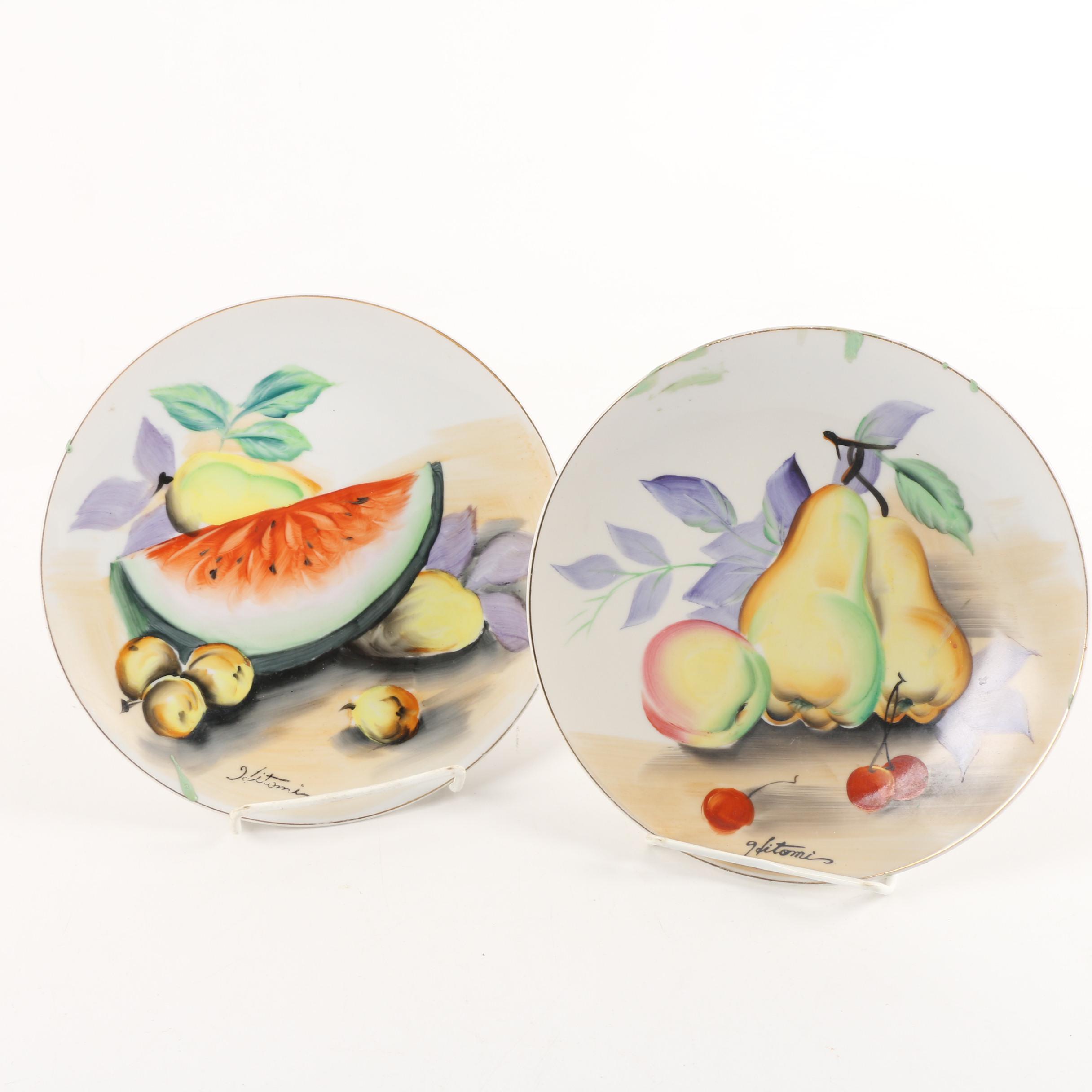 Ucagco China Hand Painted Plates