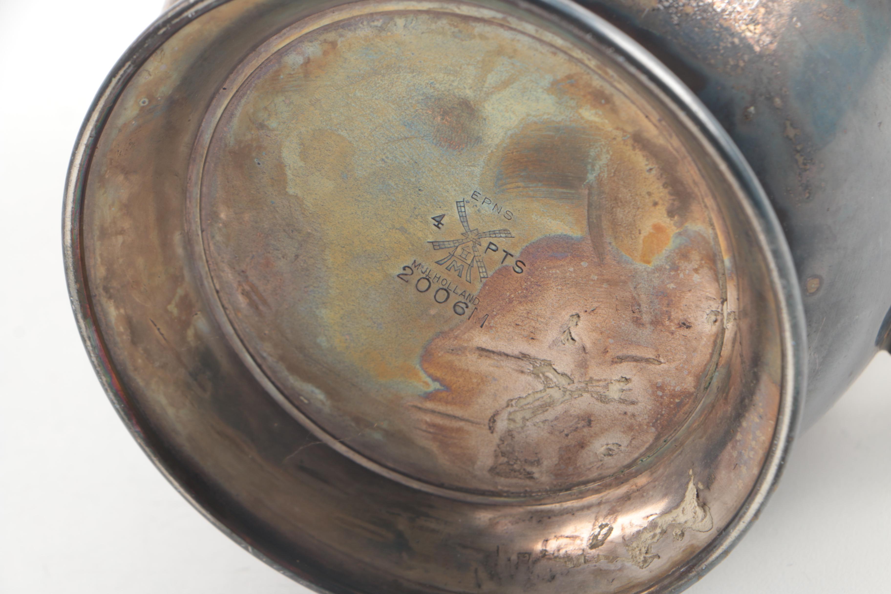 Vintage Mulholland Silver Plate Pitcher with Meriden Silver Plate Coffee Pot