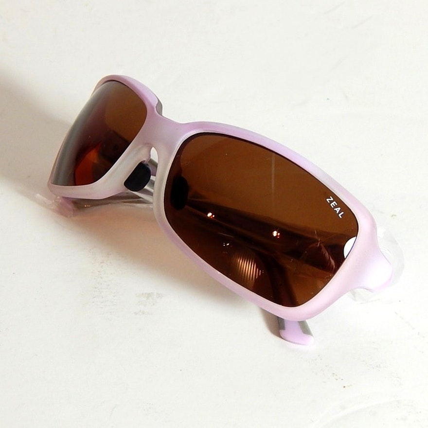 Zeal Lavender and Gray "Zeta" Polarized Sunglasses