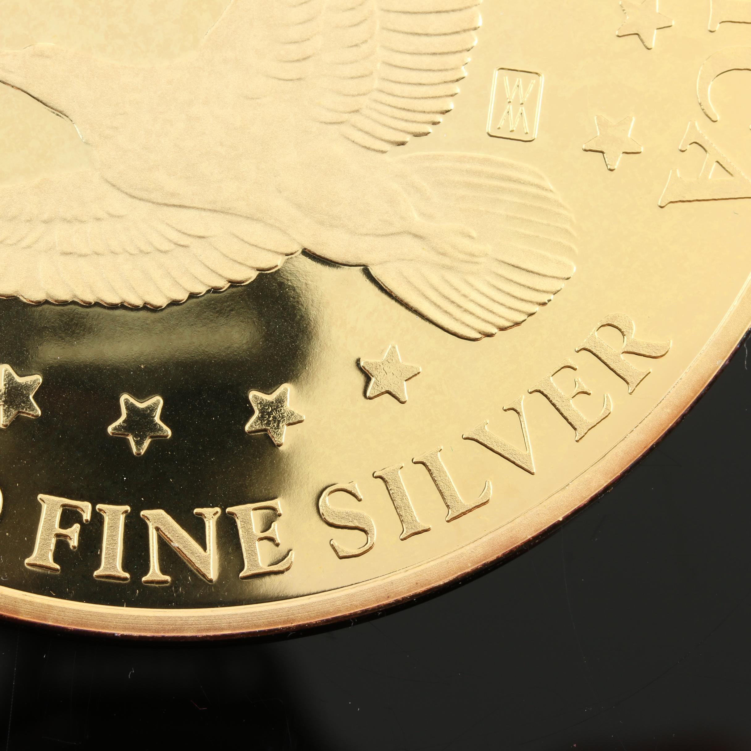 Large 2000 Sacagawea Quarter Pound Golden Proof Coin