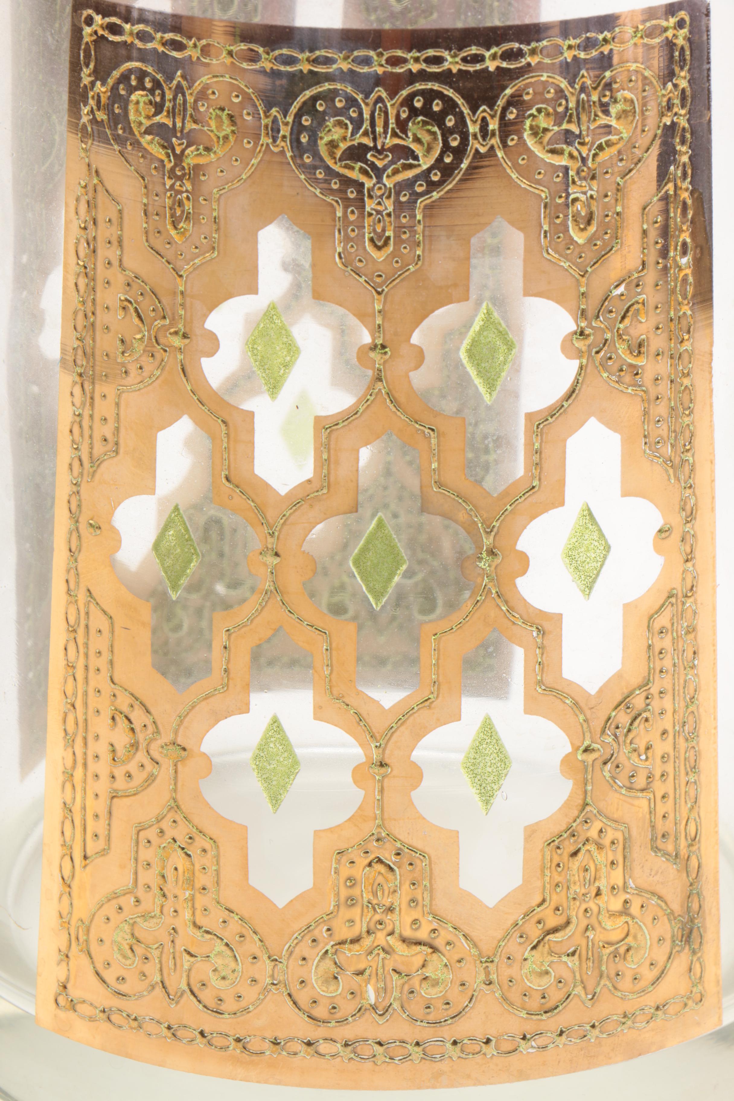 Mid Century Culver "Valencia" Glass Pitcher