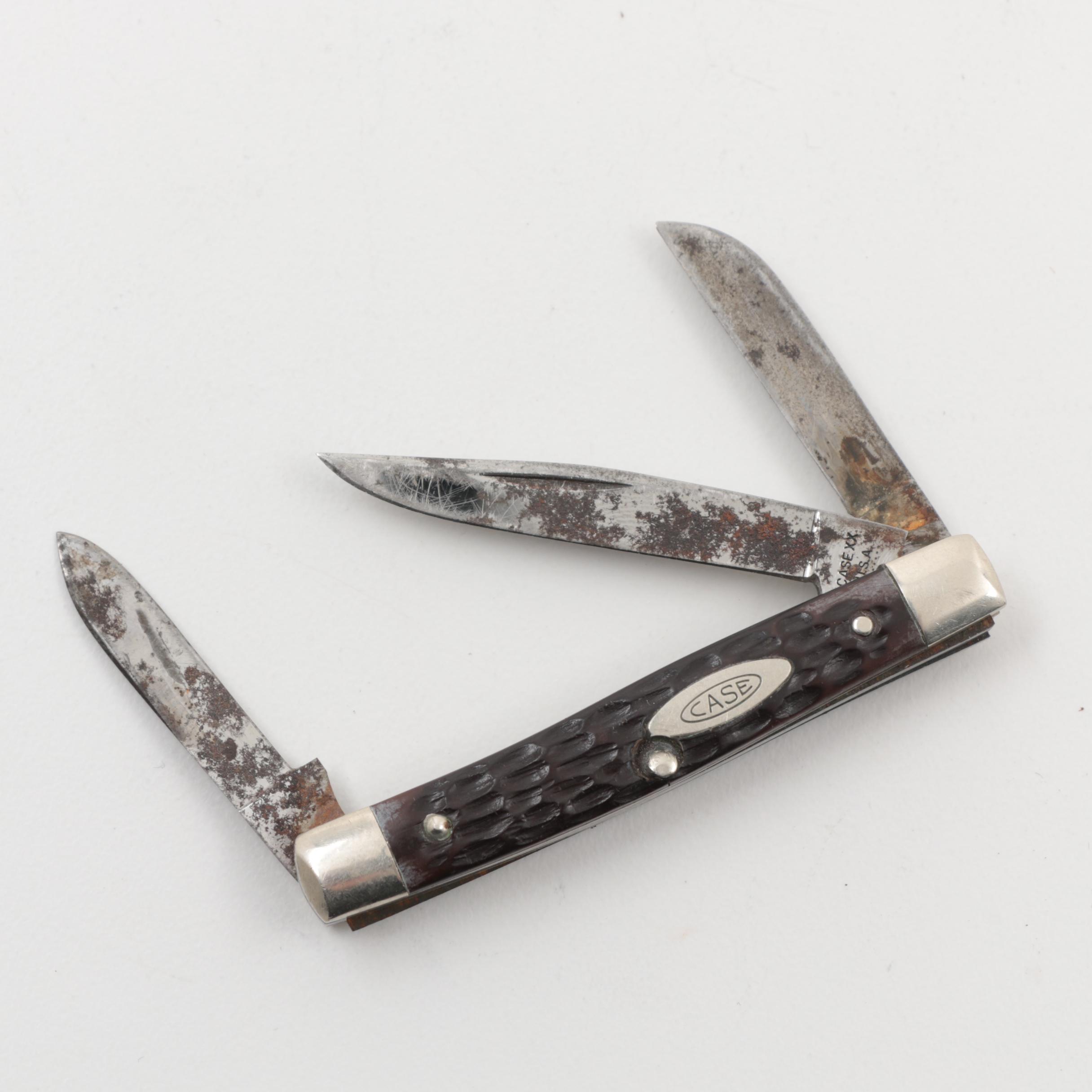 Three Vintage Case XX Pocket Knives