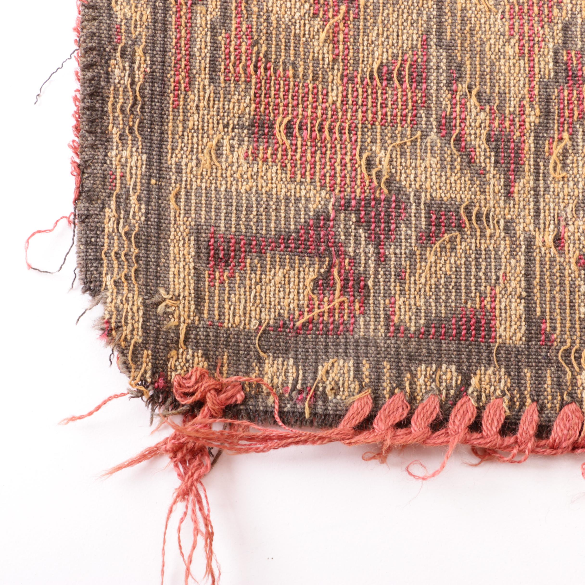 Vintage Machine Made Pictorial Tapestry