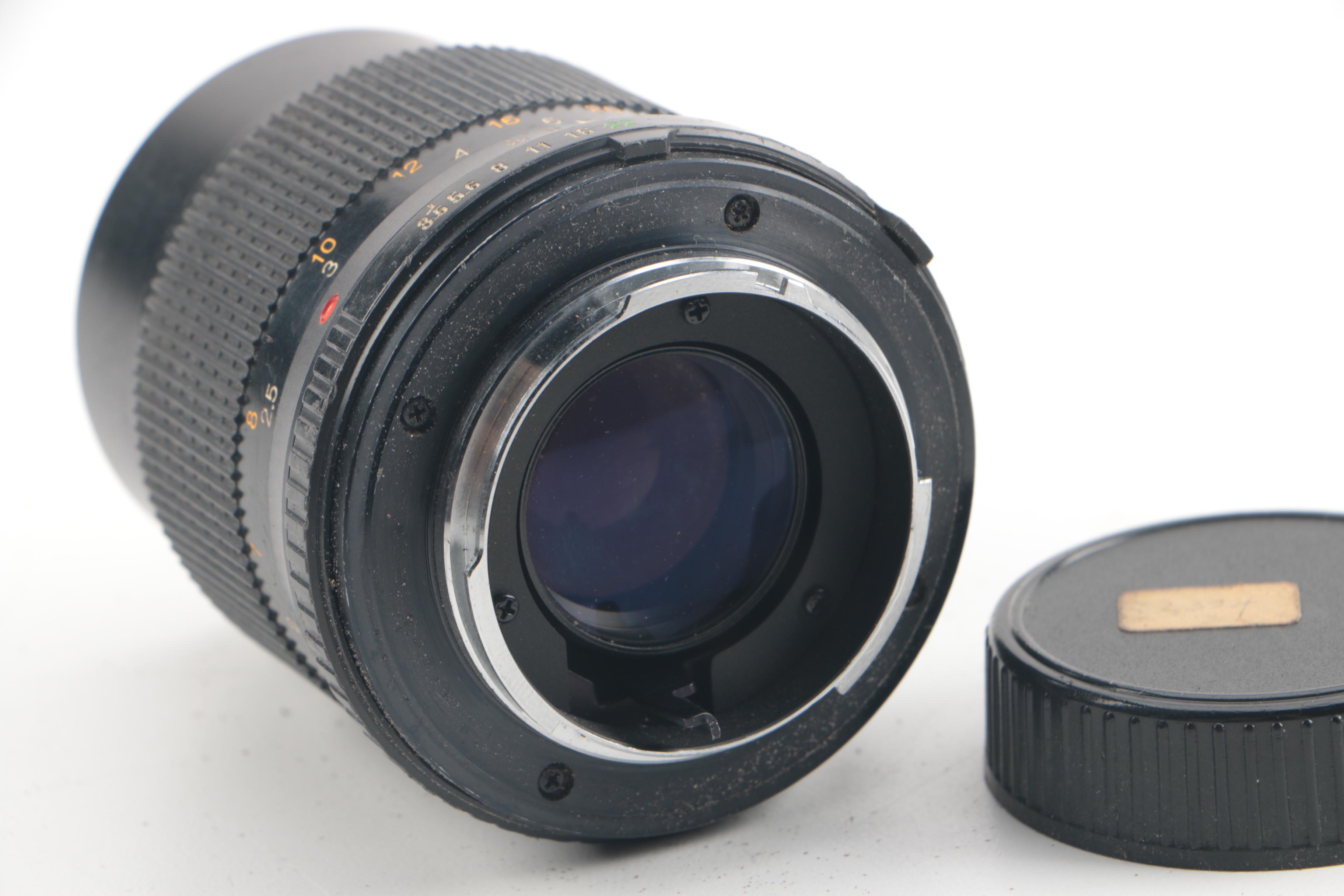 Vintage Minolta XG 1 35mm SLR Camera with Flash and Lens