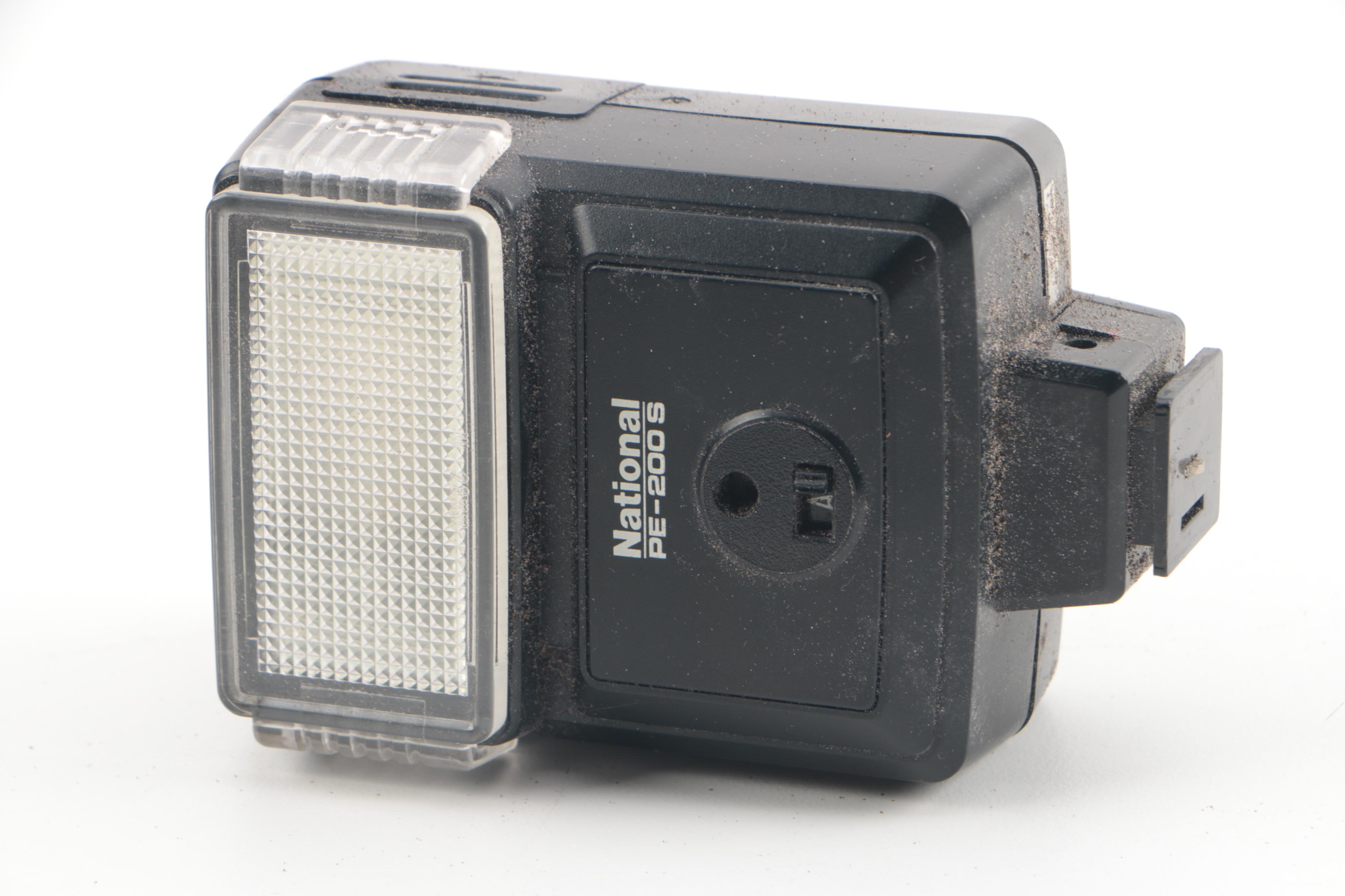 Vintage Minolta XG 1 35mm SLR Camera with Flash and Lens