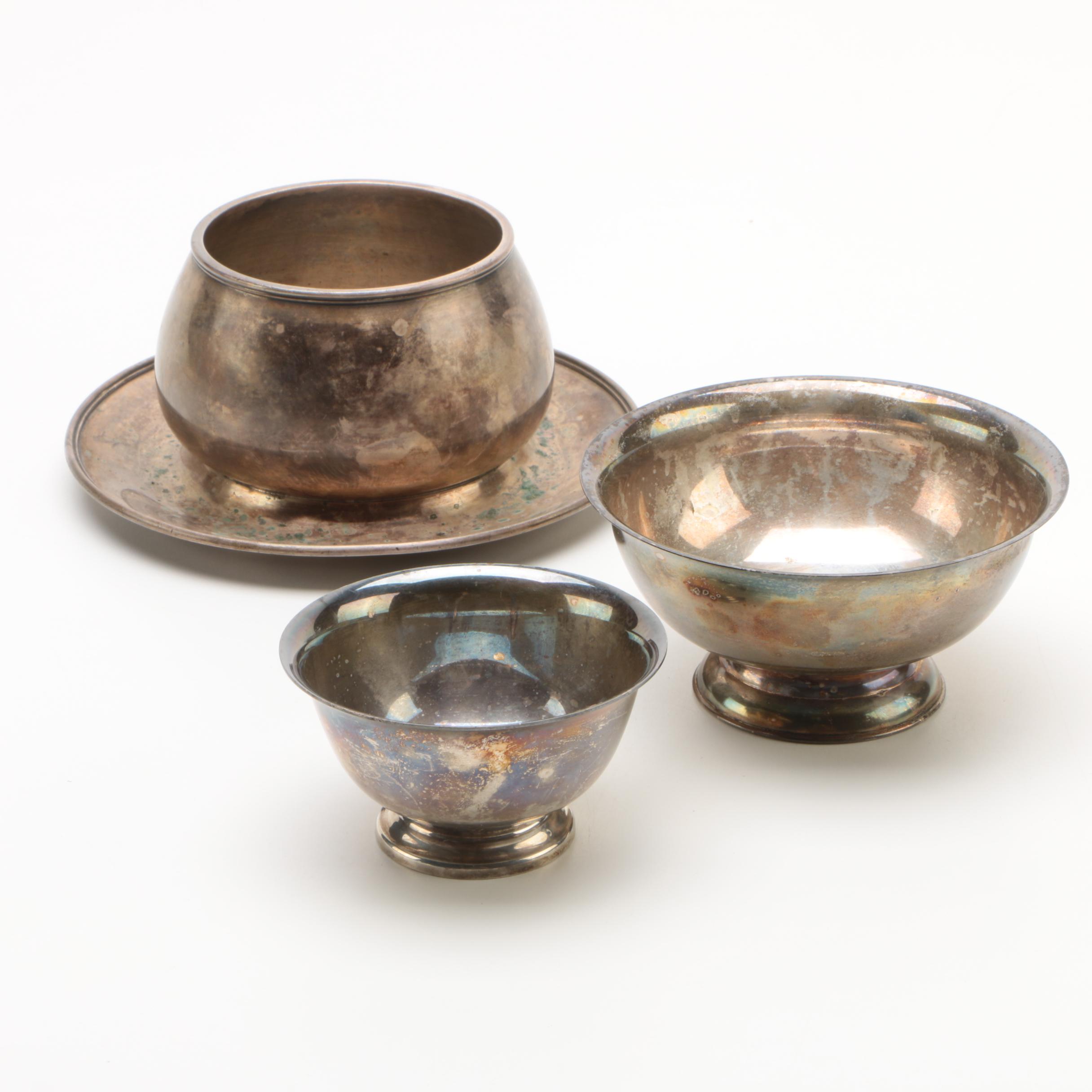 Paul Revere Style Bowls Featuring Reed & Barton and Meriden S.P. Co.