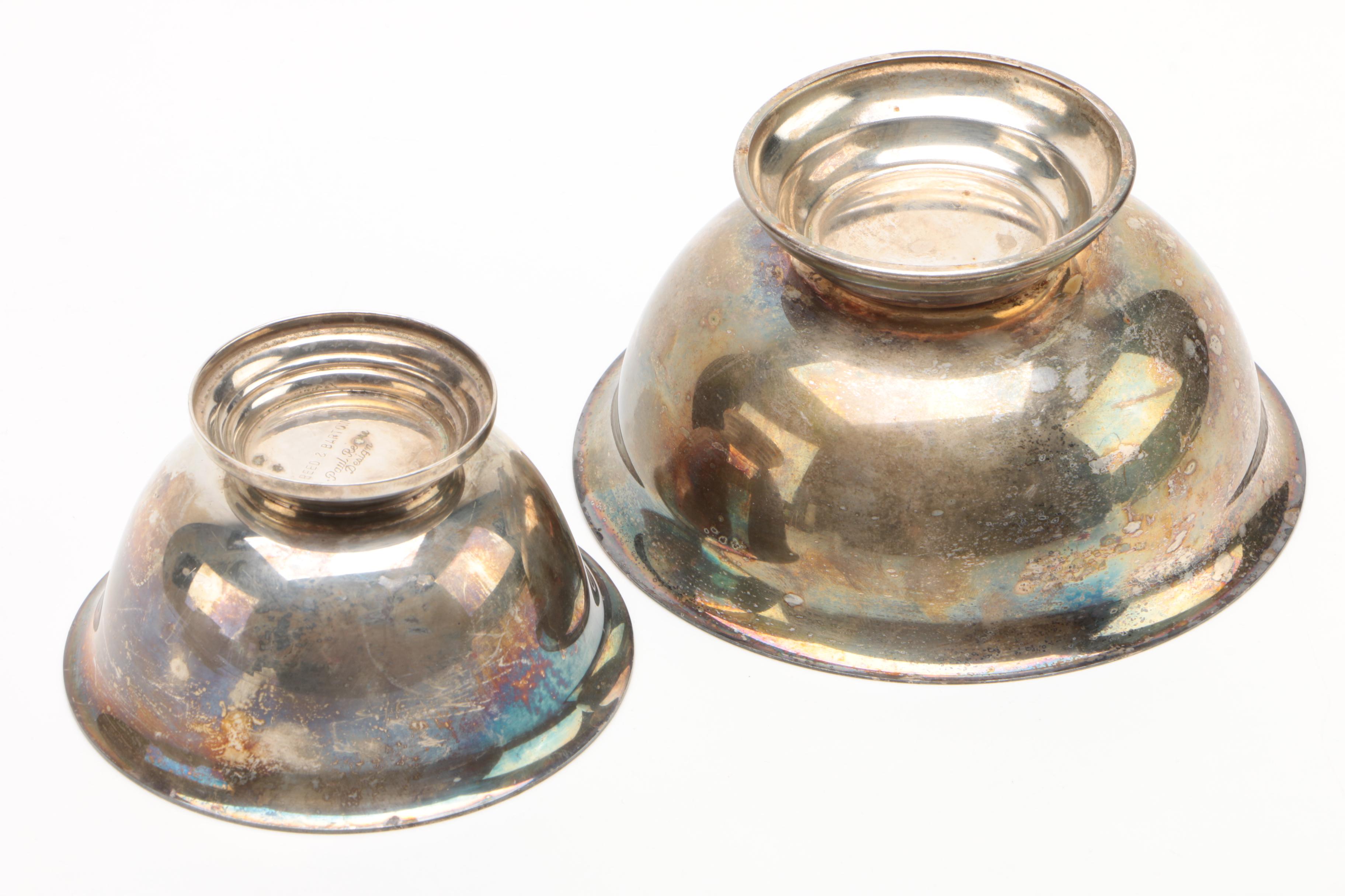 Paul Revere Style Bowls Featuring Reed & Barton and Meriden S.P. Co.