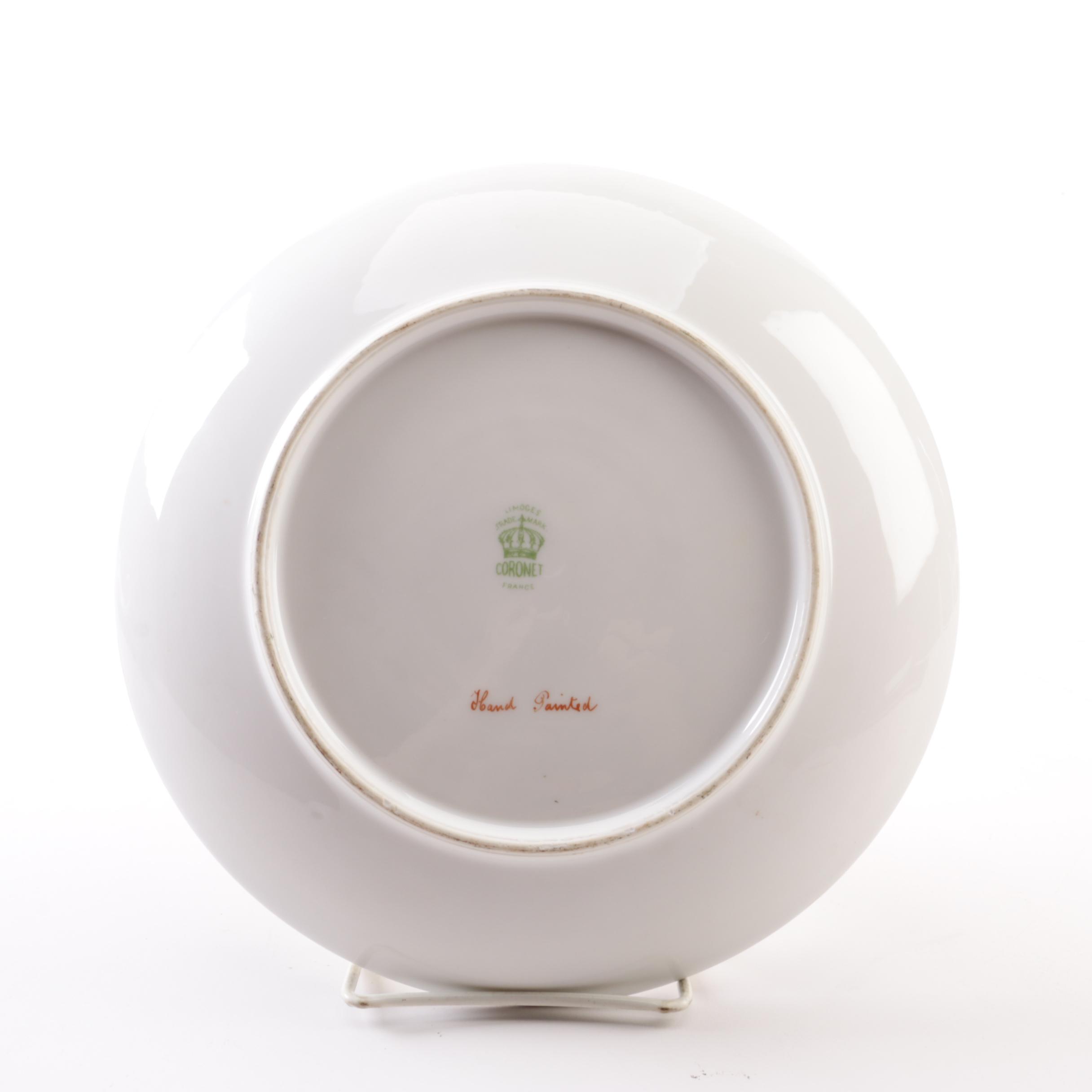 Antique Limoges George Borgfeldt Coronet Plate Artist Signed L. Amour 1906-14