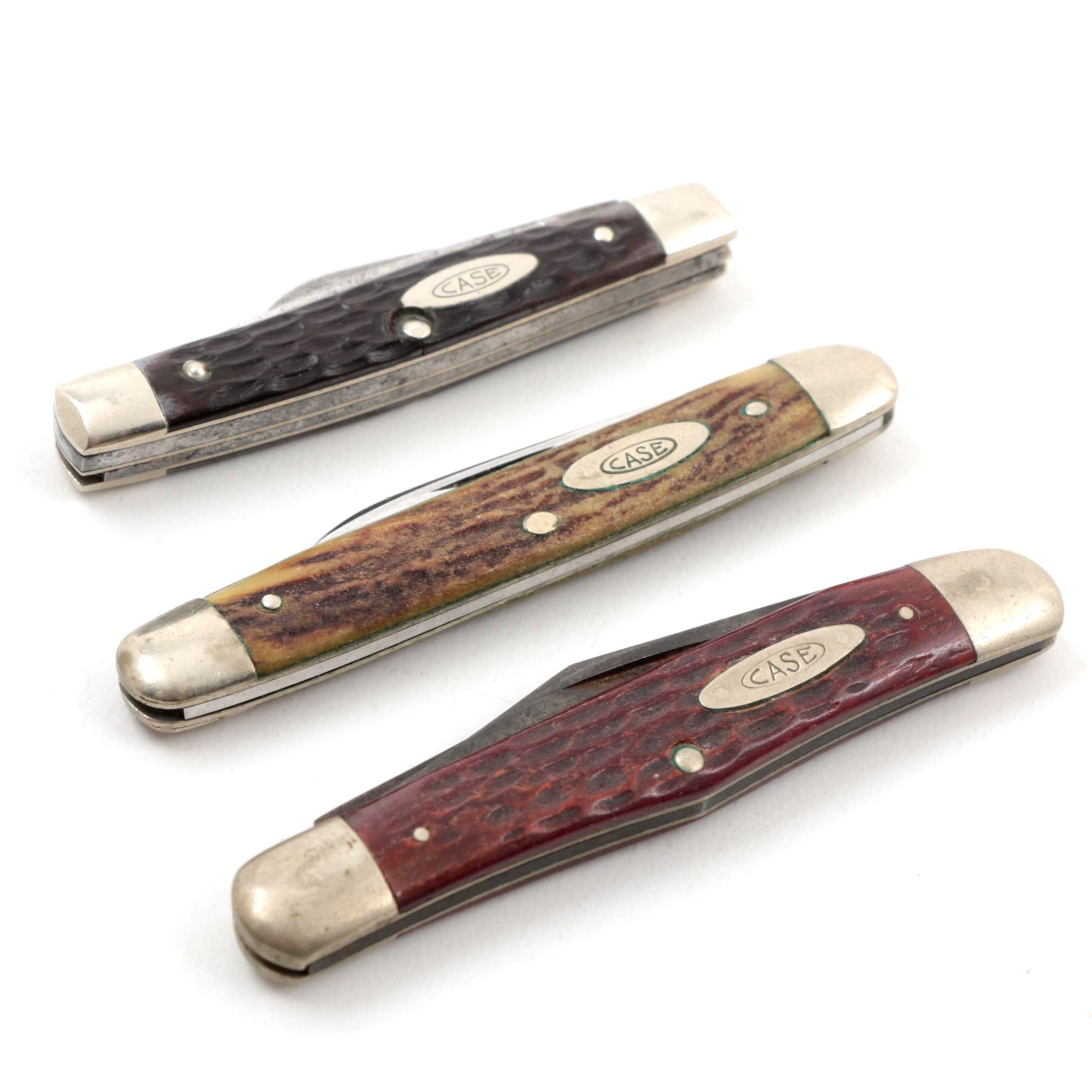 Three Vintage Case XX Pocket Knives