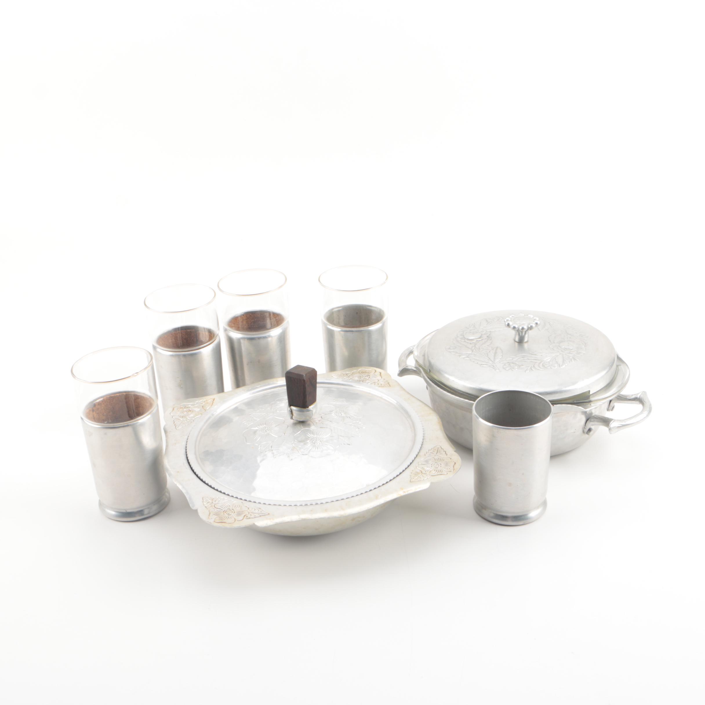 Vintage Aluminum Tableware Including Everlast and Continental