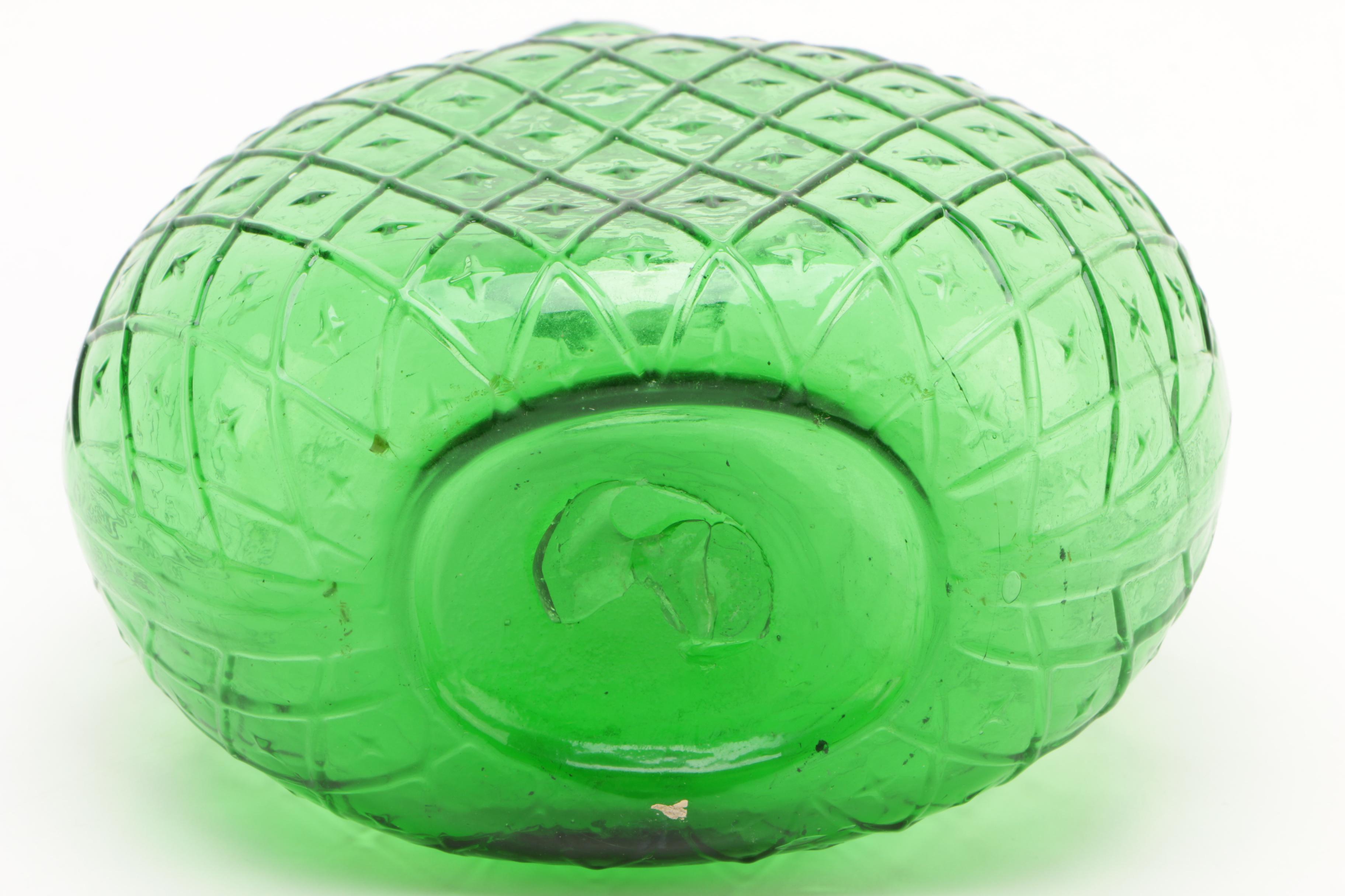 Bottle Shaped Colored Art Glass Vases