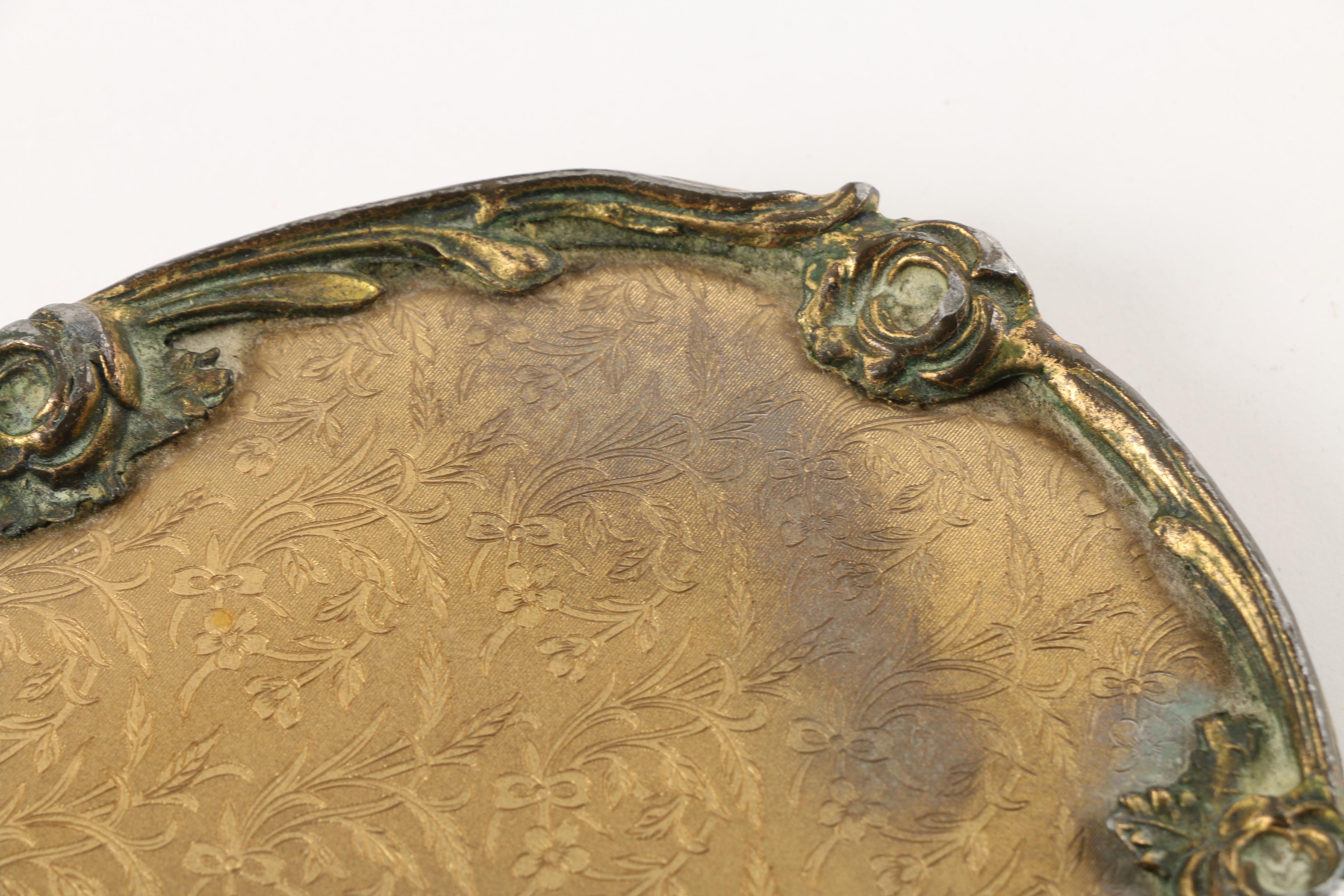 Vintage Vanity Decor Featuring Sam Fink Lipstick Holders and Sterling Jar Caps