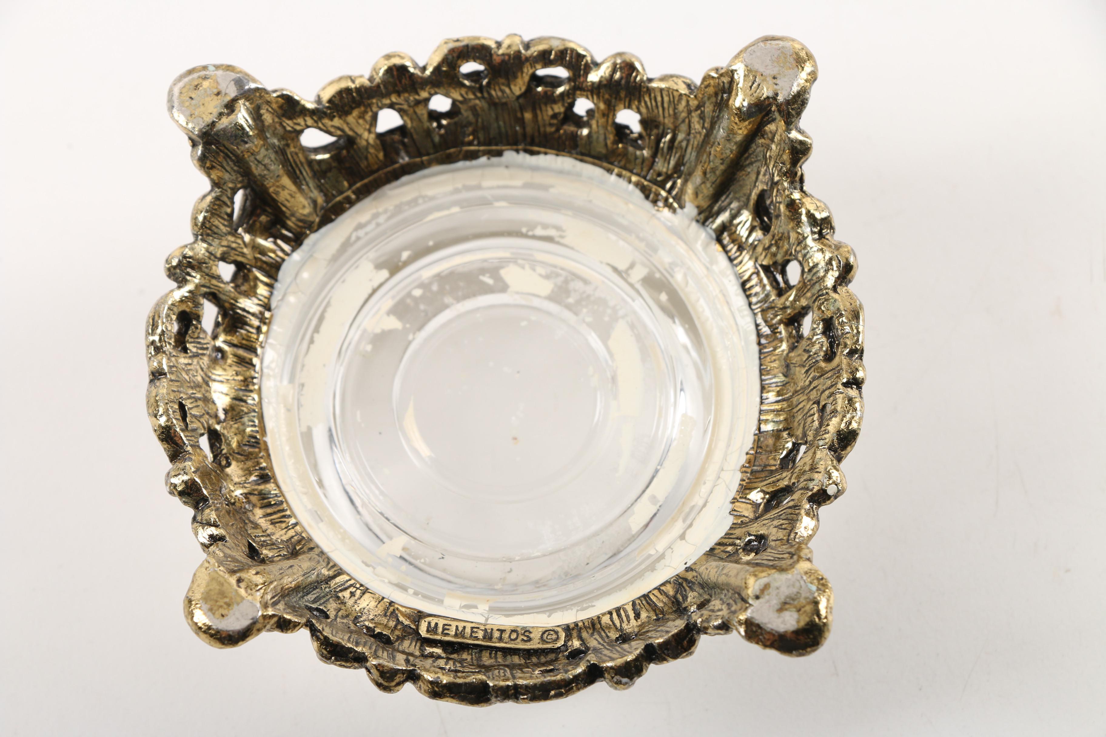 Vintage Vanity Decor Featuring Sam Fink Lipstick Holders and Sterling Jar Caps