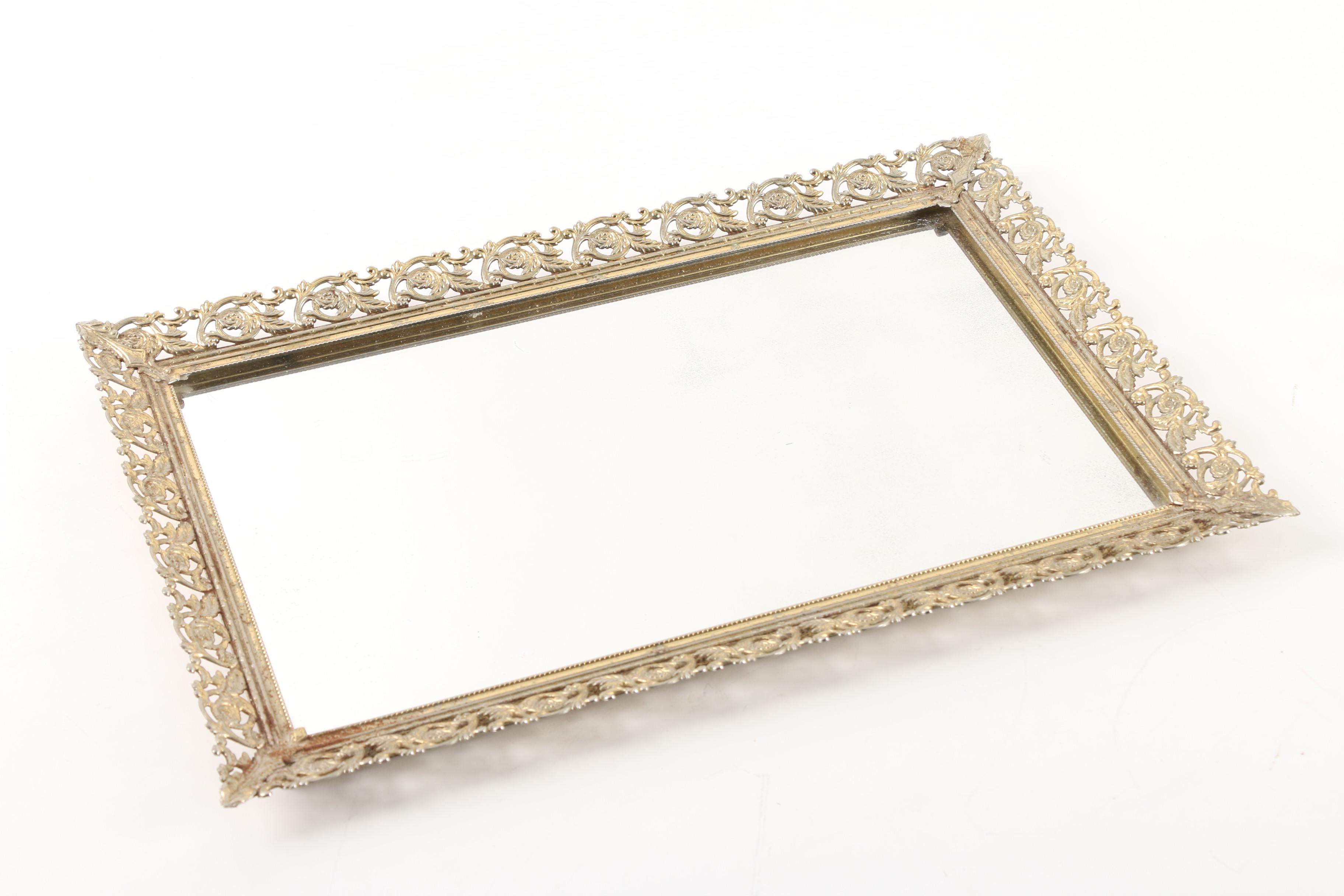 Vintage Vanity Decor Featuring Sam Fink Lipstick Holders and Sterling Jar Caps