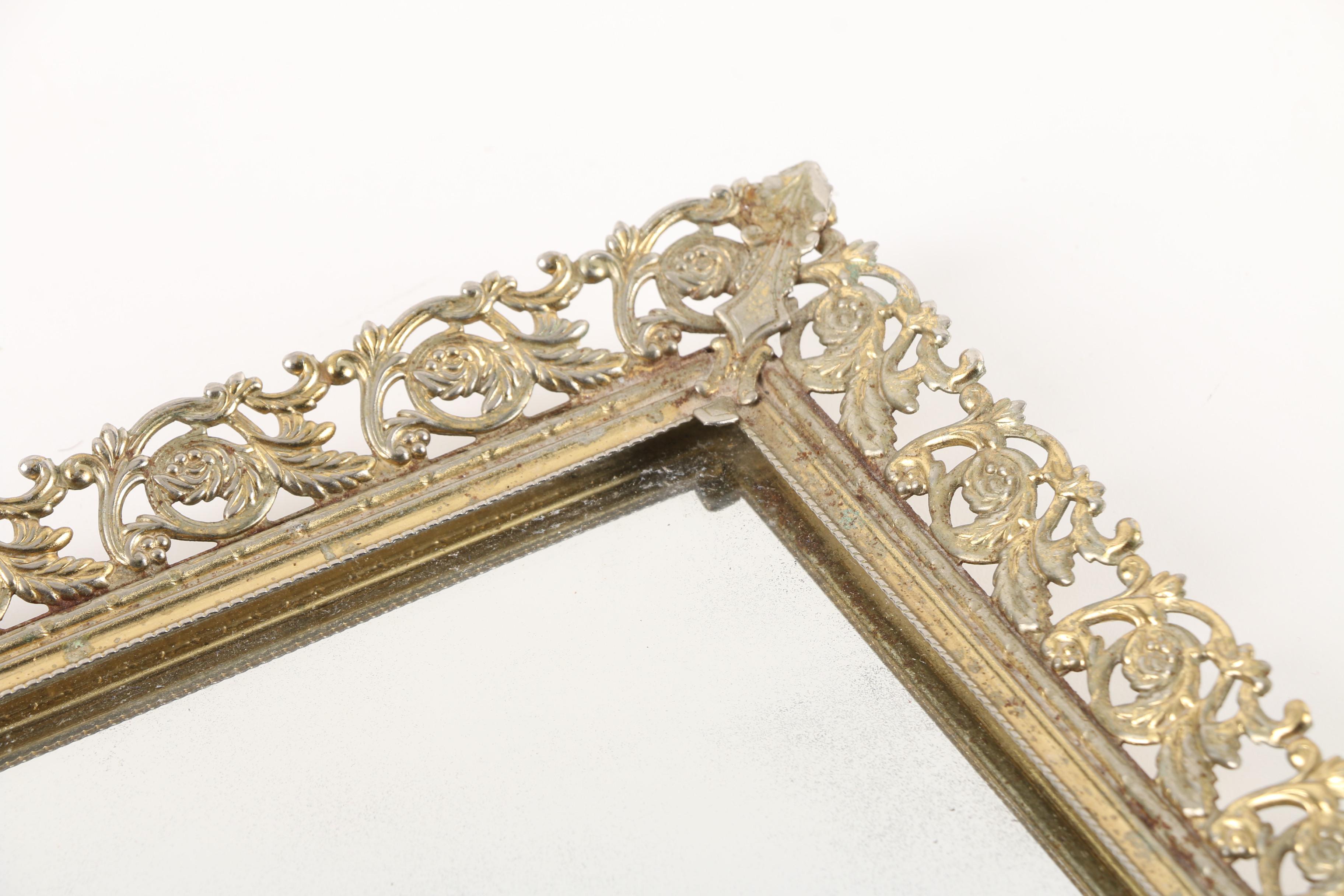 Vintage Vanity Decor Featuring Sam Fink Lipstick Holders and Sterling Jar Caps