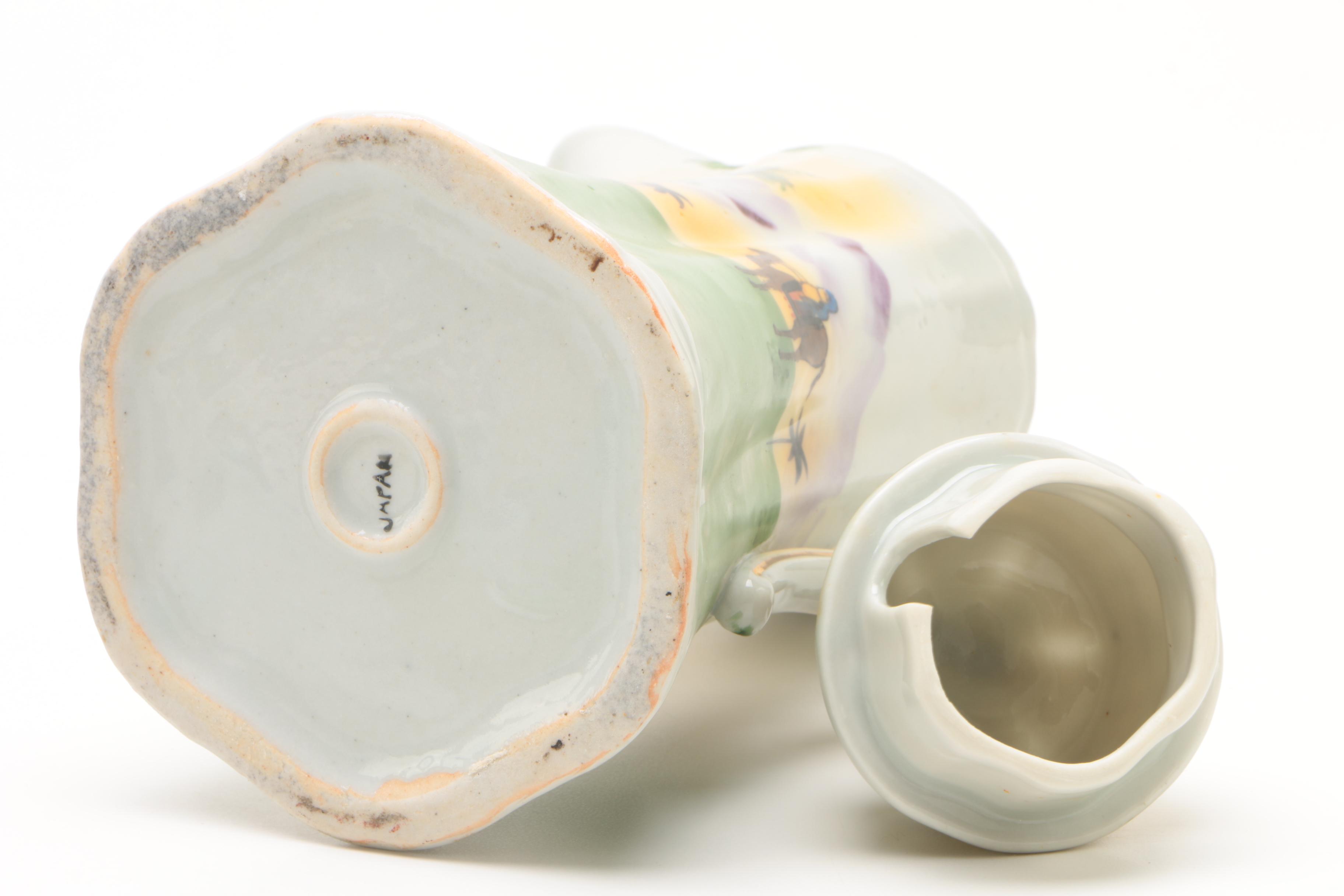 Japanese Hand-Painted Porcelain Chocolate Service