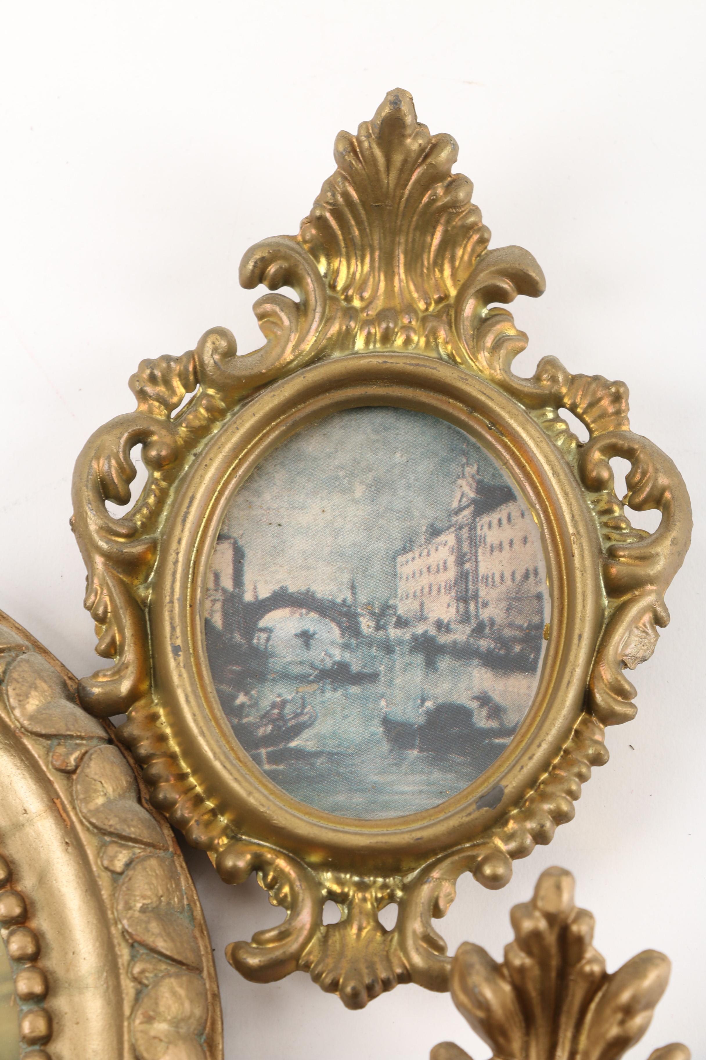 Vintage Reproduction Prints in Plastic and Wood Frames