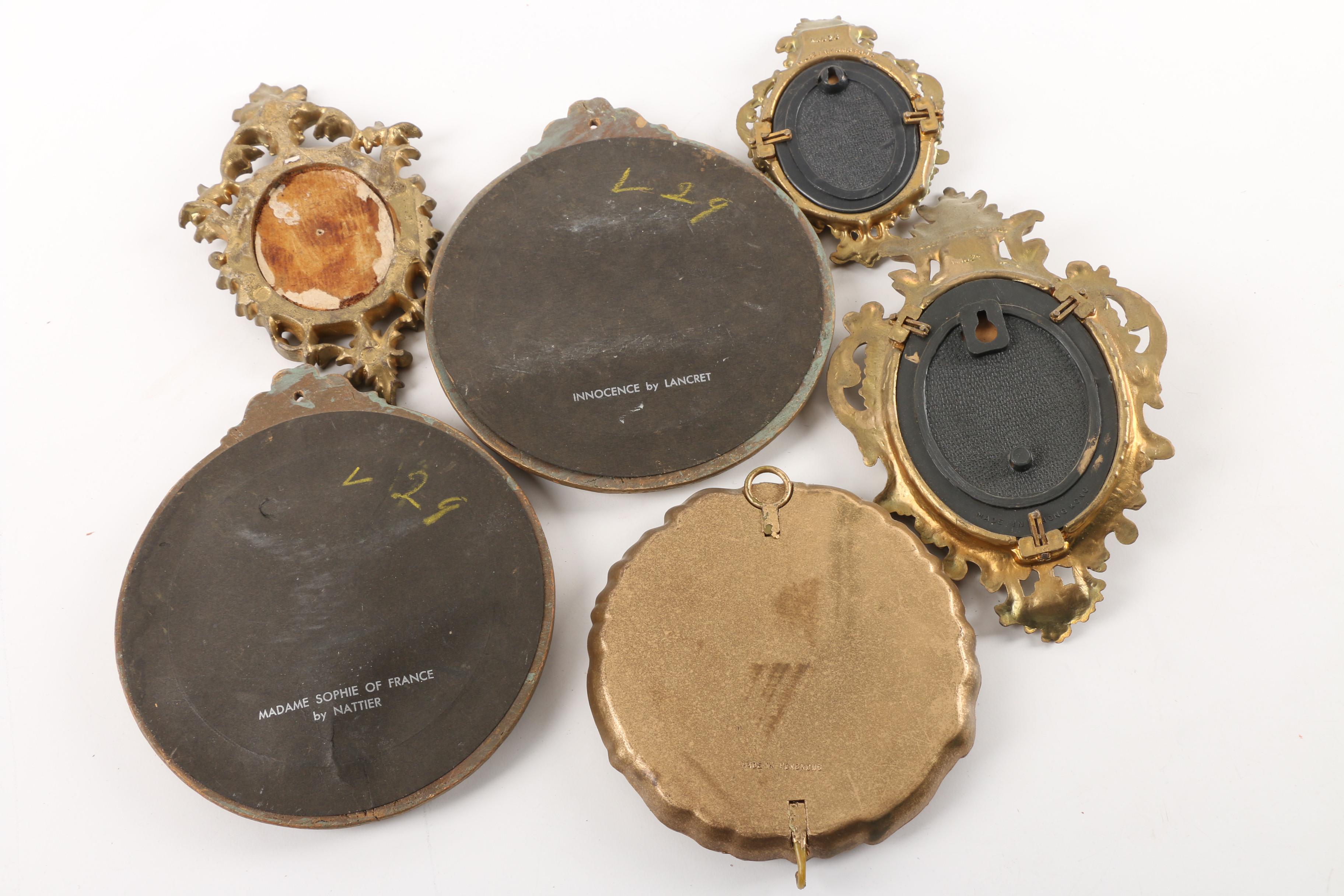 Vintage Reproduction Prints in Plastic and Wood Frames