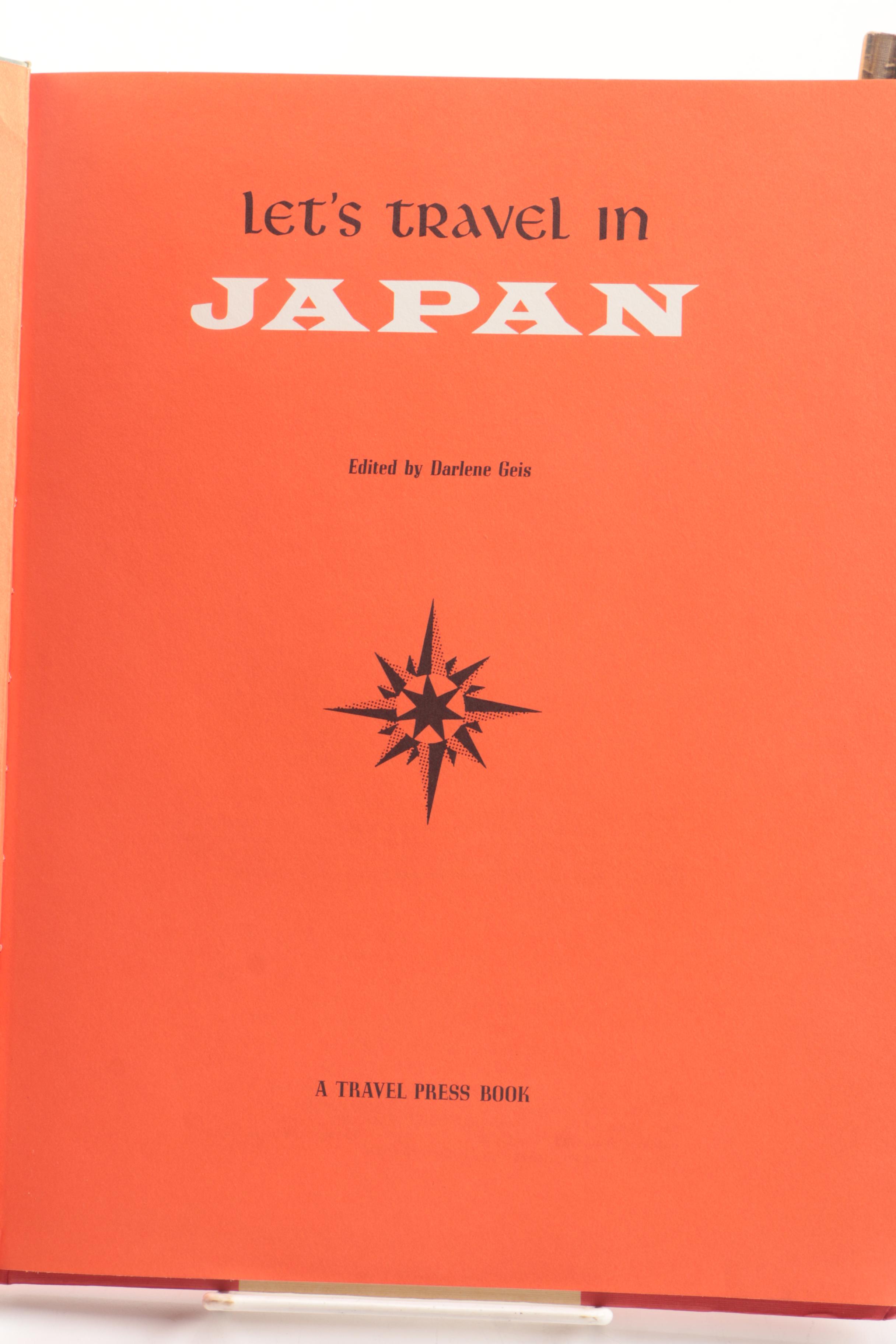 Vintage Travel Books Including "Let's Travel"