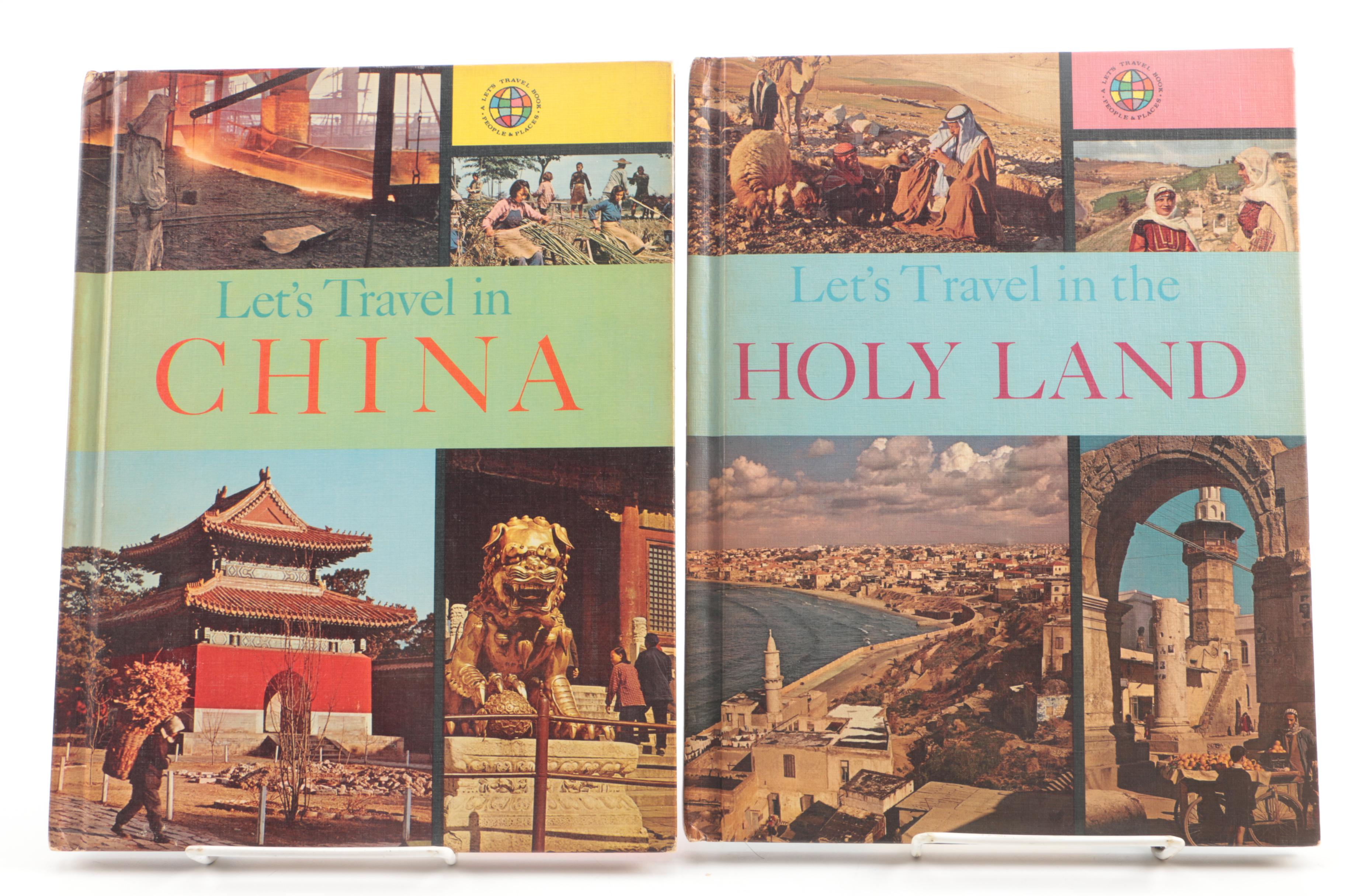 Vintage Travel Books Including "Let's Travel"