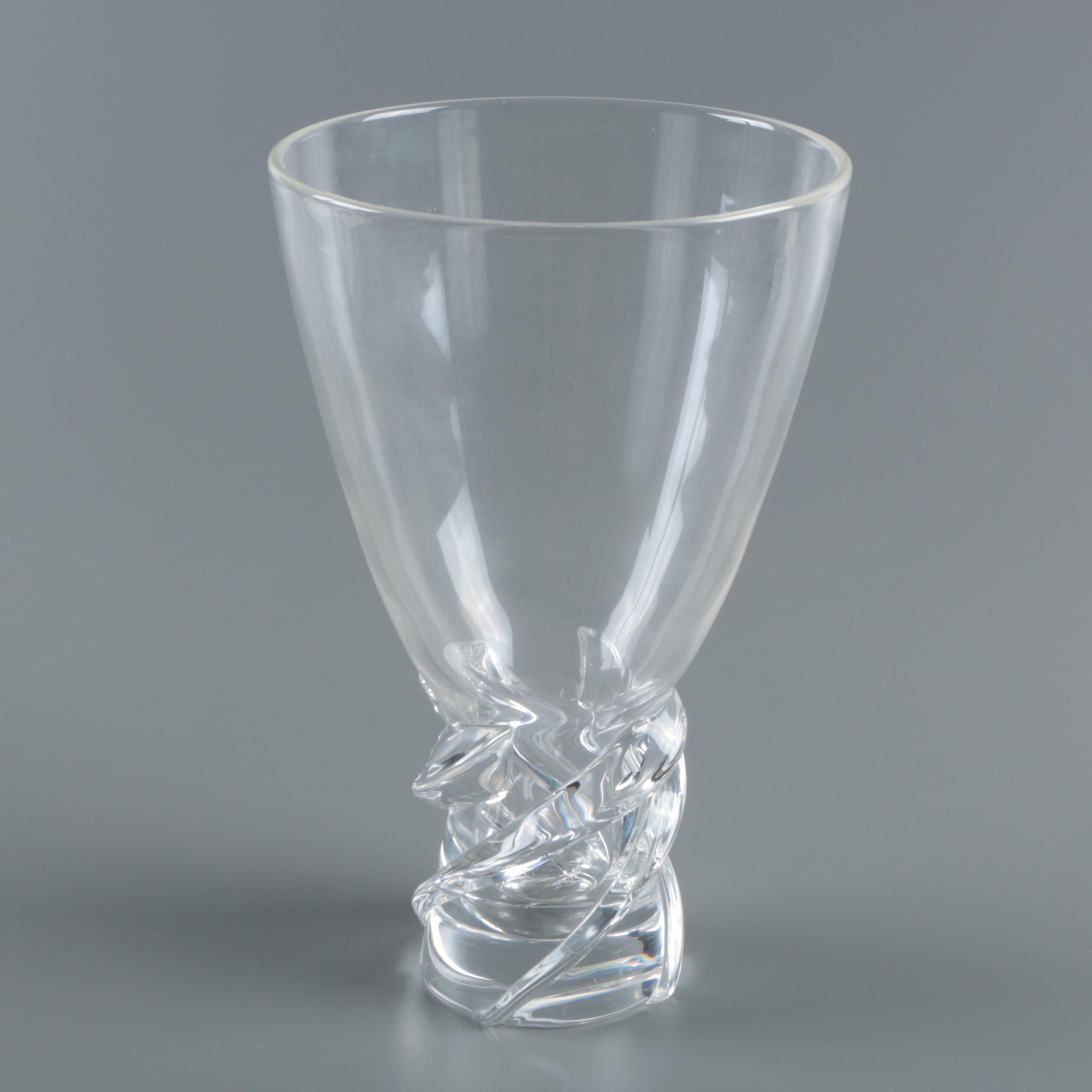 Steuben Crystal "Whirlpool" Vase