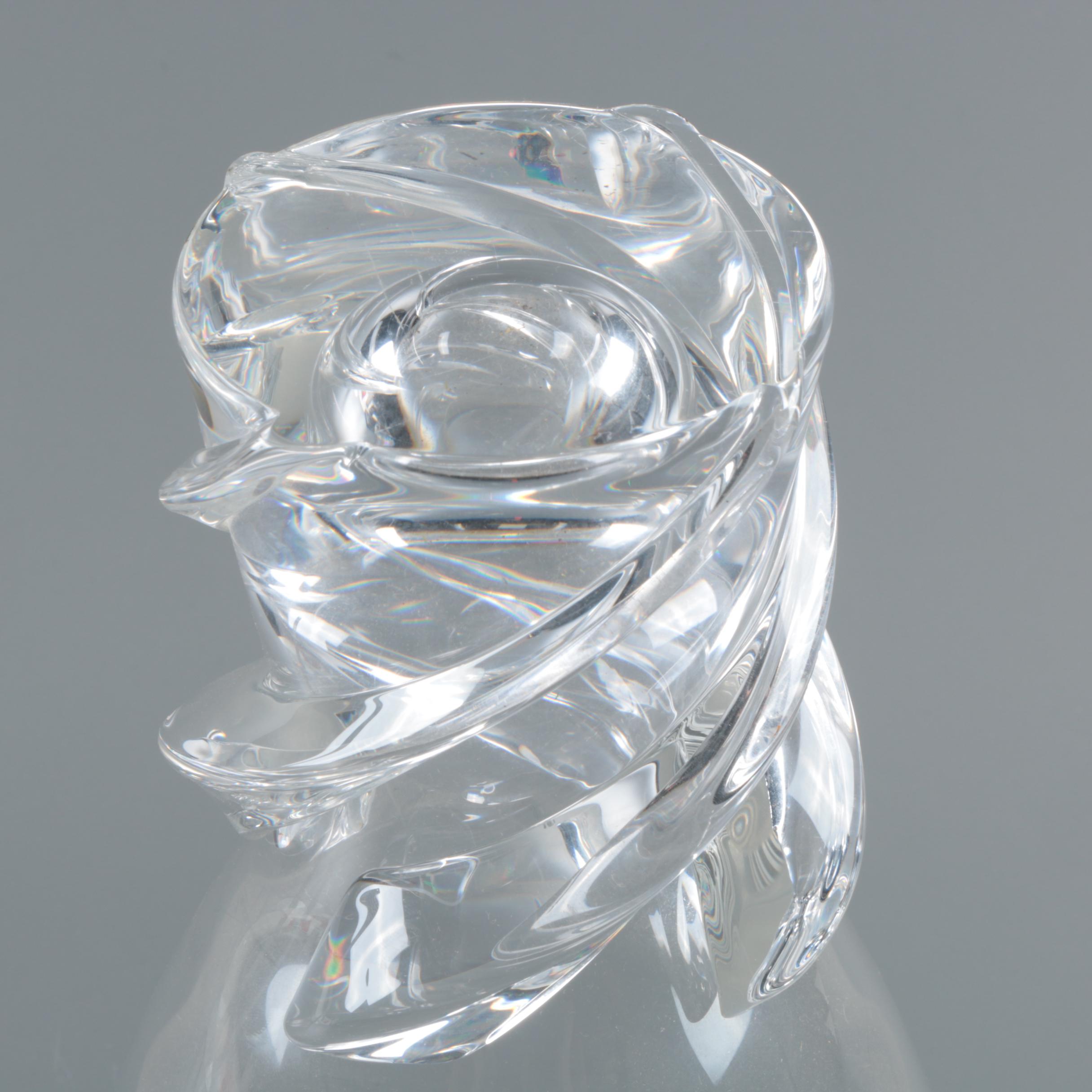 Steuben Crystal "Whirlpool" Vase