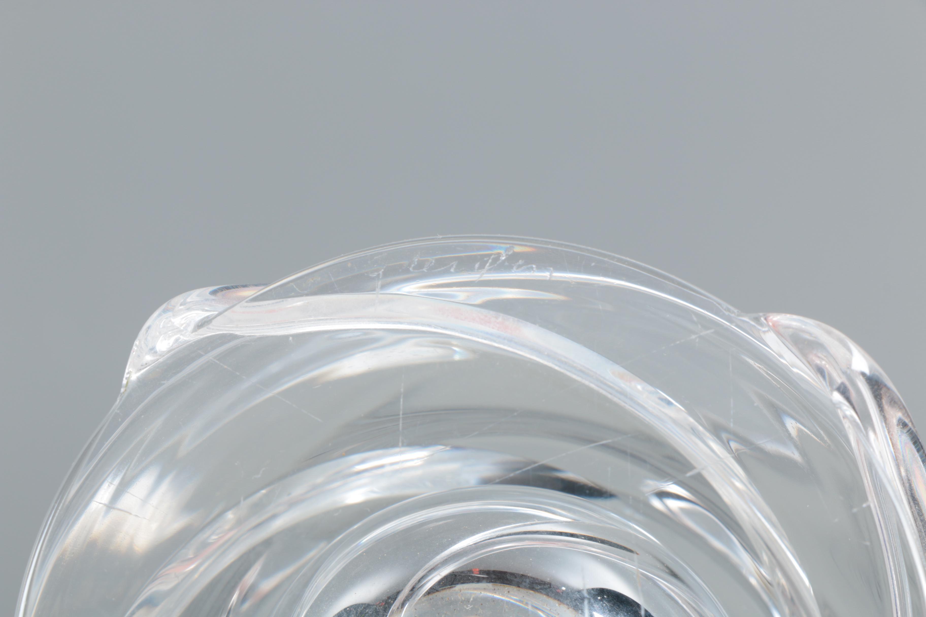 Steuben Crystal "Whirlpool" Vase