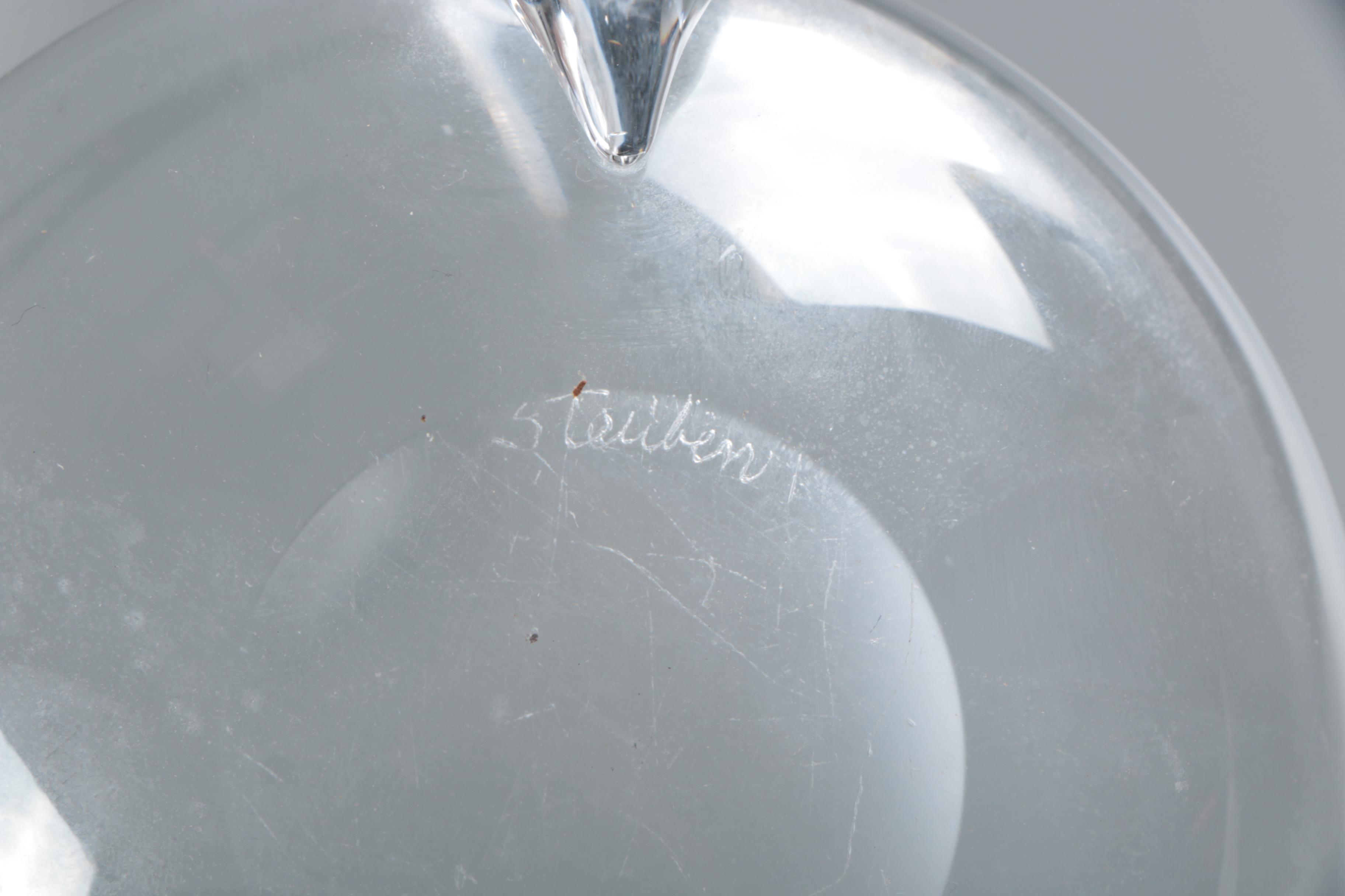 Mid Century Modern Steuben Glass Bowls Designed by George Thompson