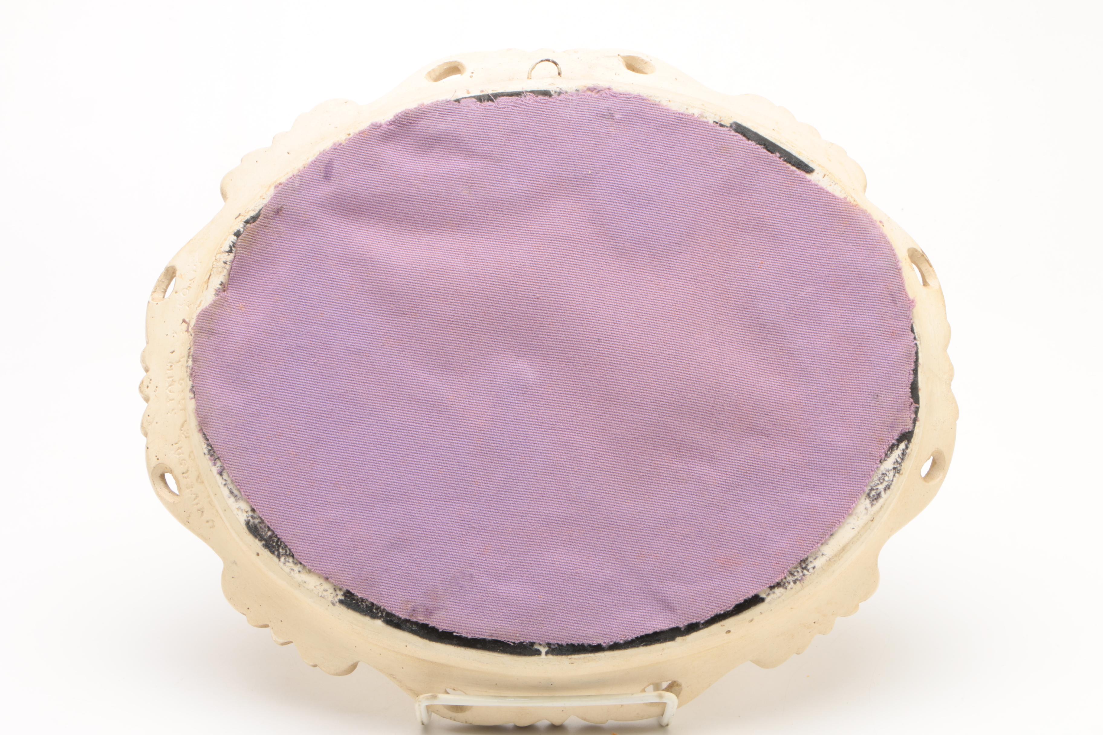 Vintage Universal Statuary Corp. Classical Style Chalkware Wall Hangings