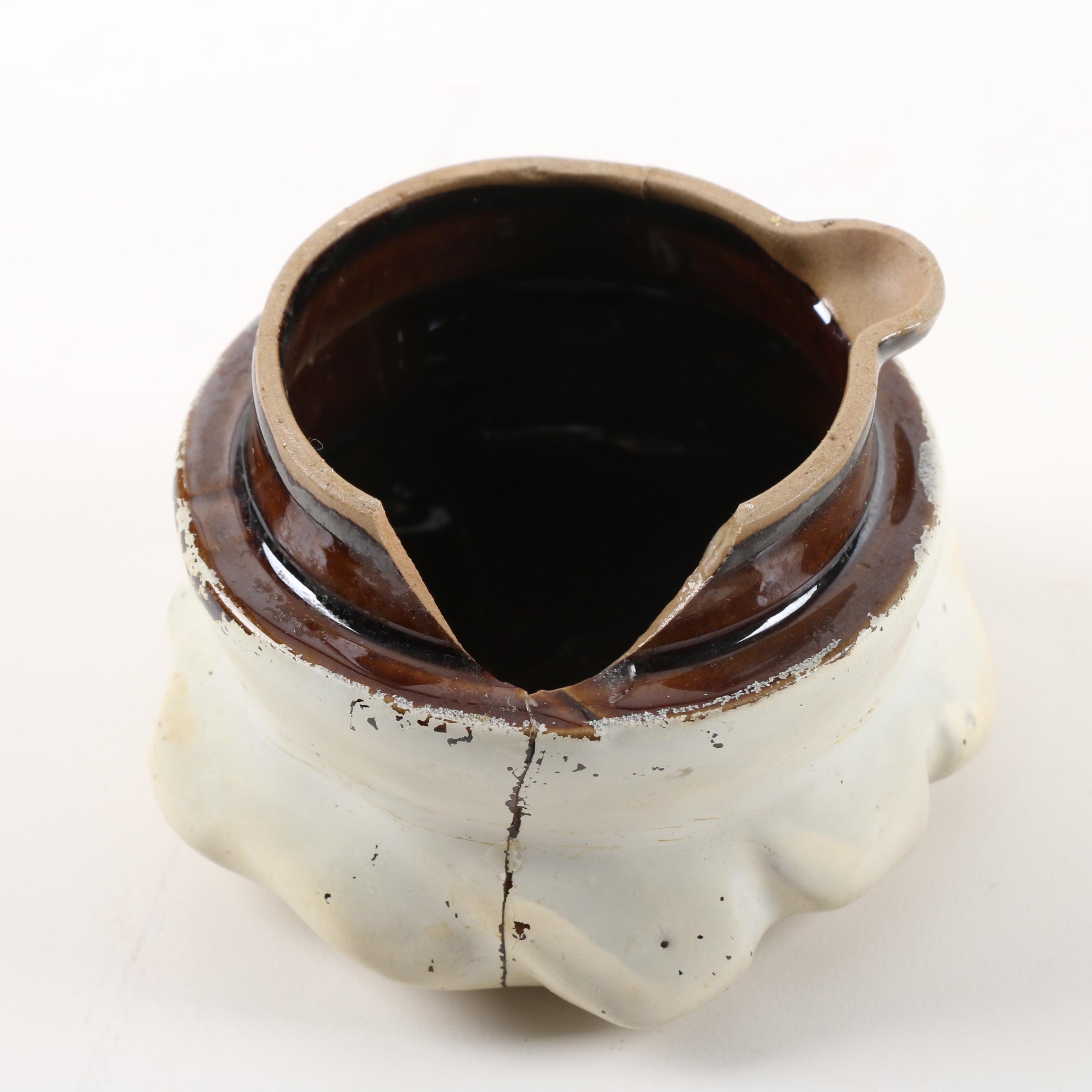 Vintage Tilso Japan "Bee on Nose" Chef Novelty Teapot