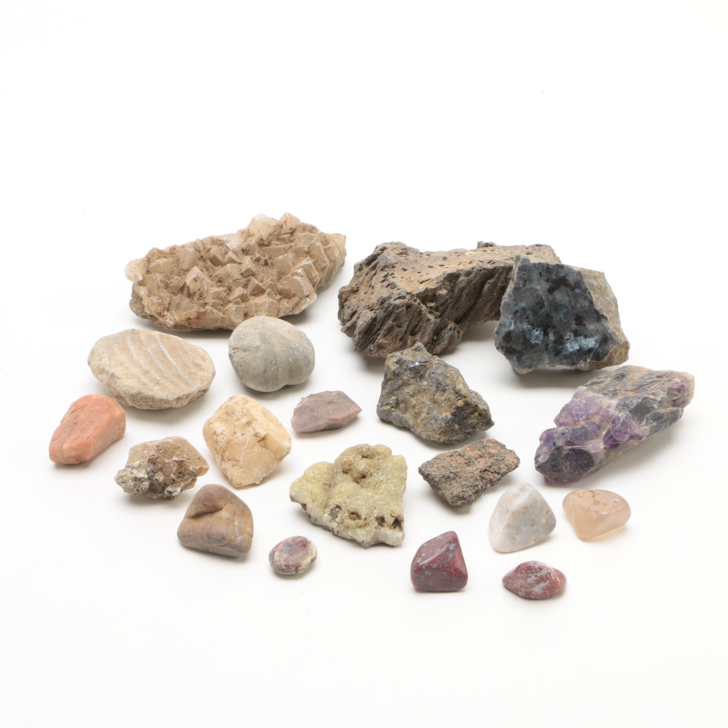 Mineral and Stone Specimens including Amethyst