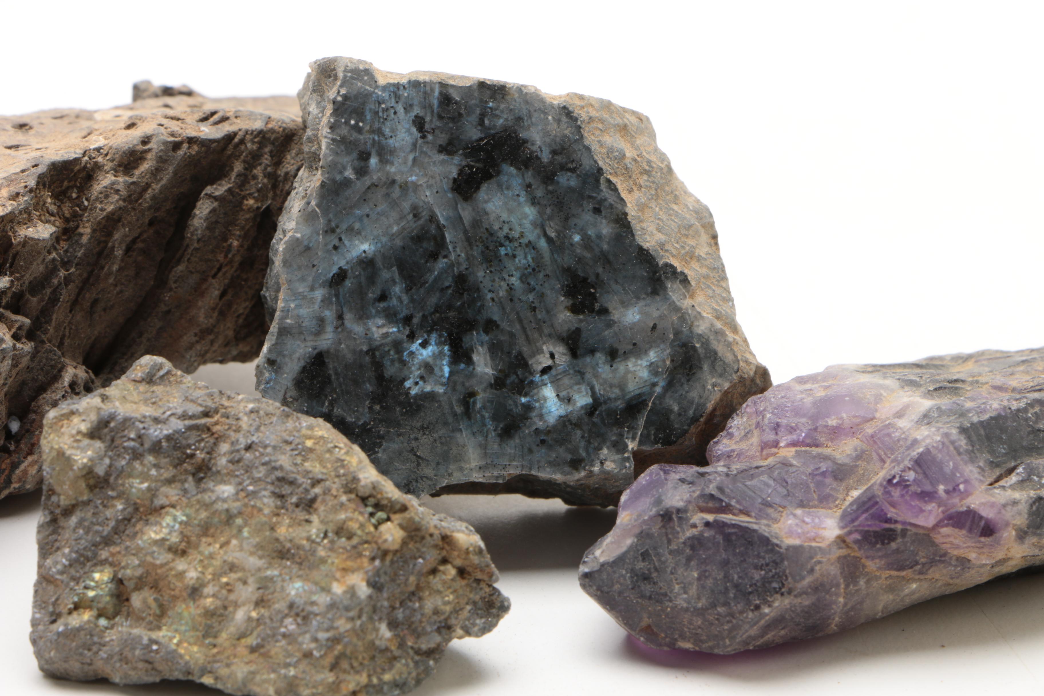 Mineral and Stone Specimens including Amethyst