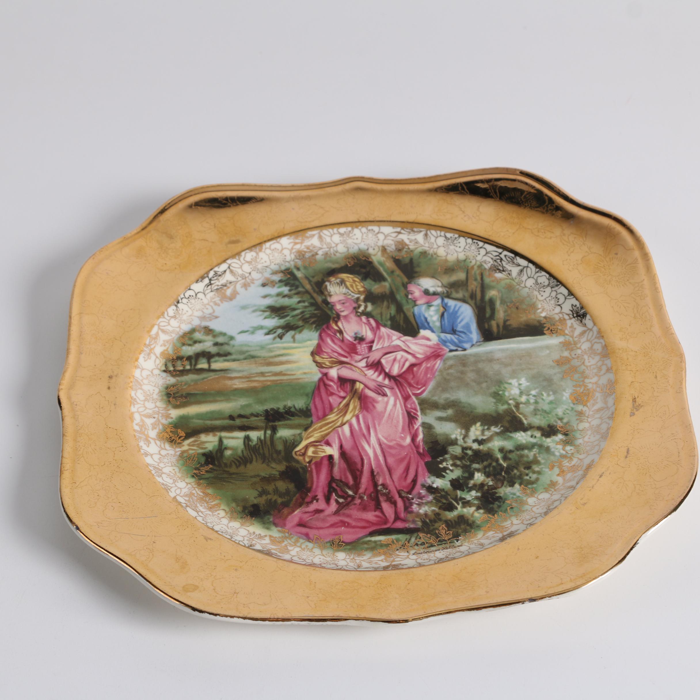 Gladiateur 1865 English Derby Winner Portrait Plate and Other Décor