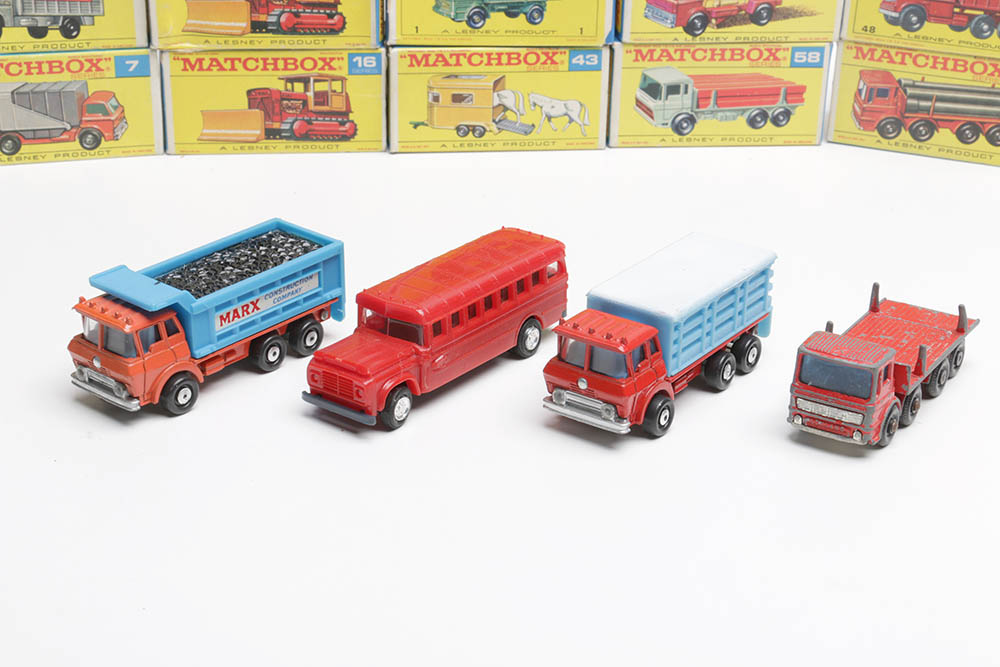 Vintage Lesney "Matchbox" Die-Cast Vehicles Also Including Marx and Others