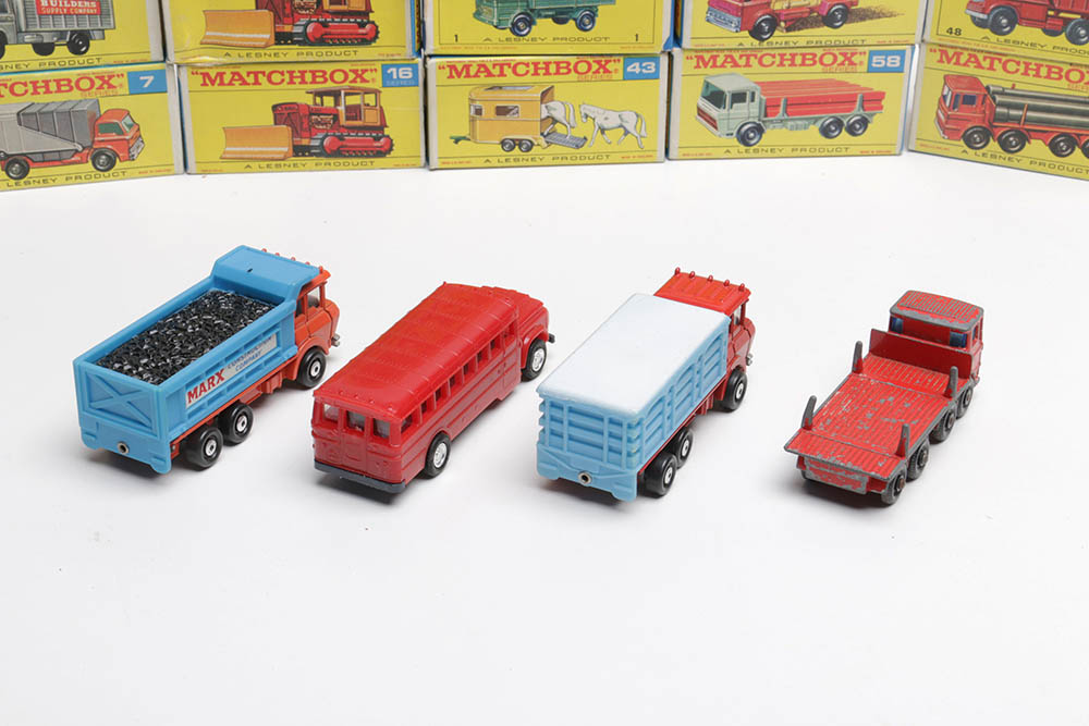 Vintage Lesney "Matchbox" Die-Cast Vehicles Also Including Marx and Others