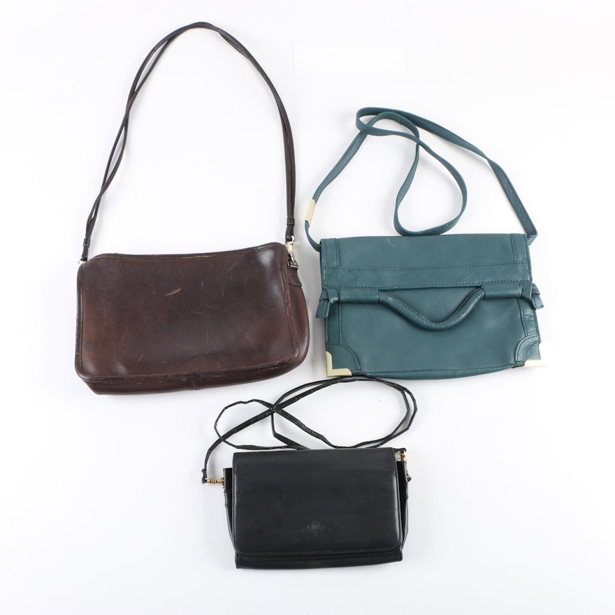 Vintage and Contemporary Leather Handbags Including Coach