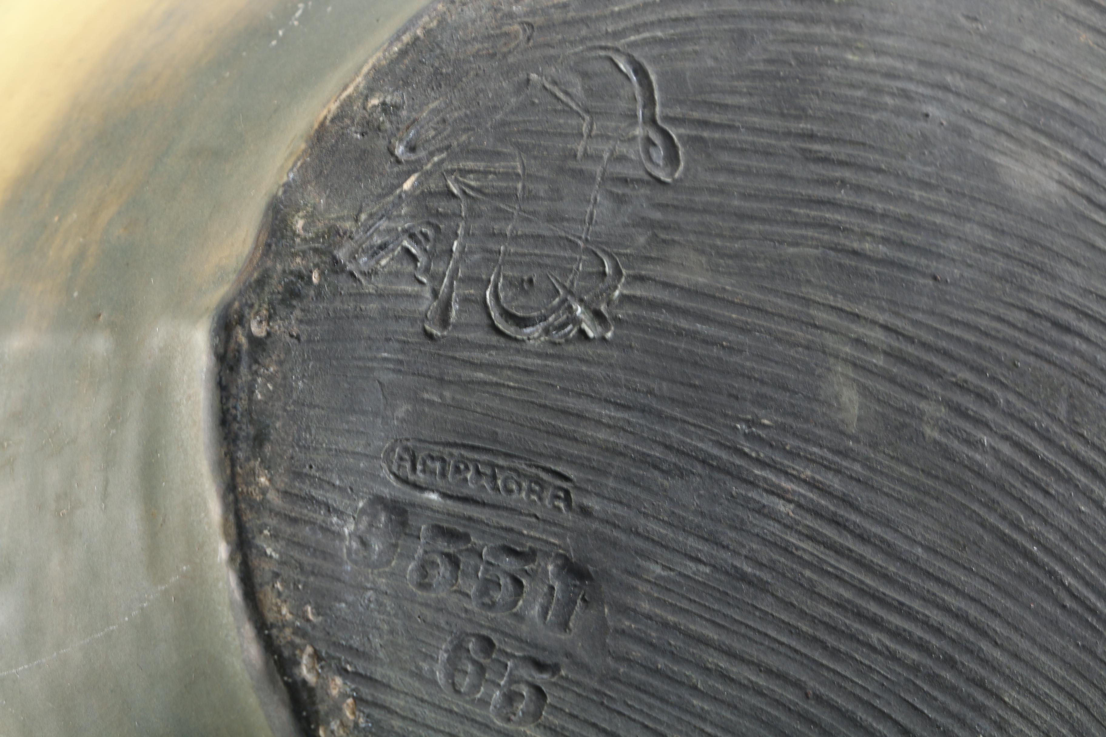 Antique Bohemian Art Nouveau Amphora Cherry Vase