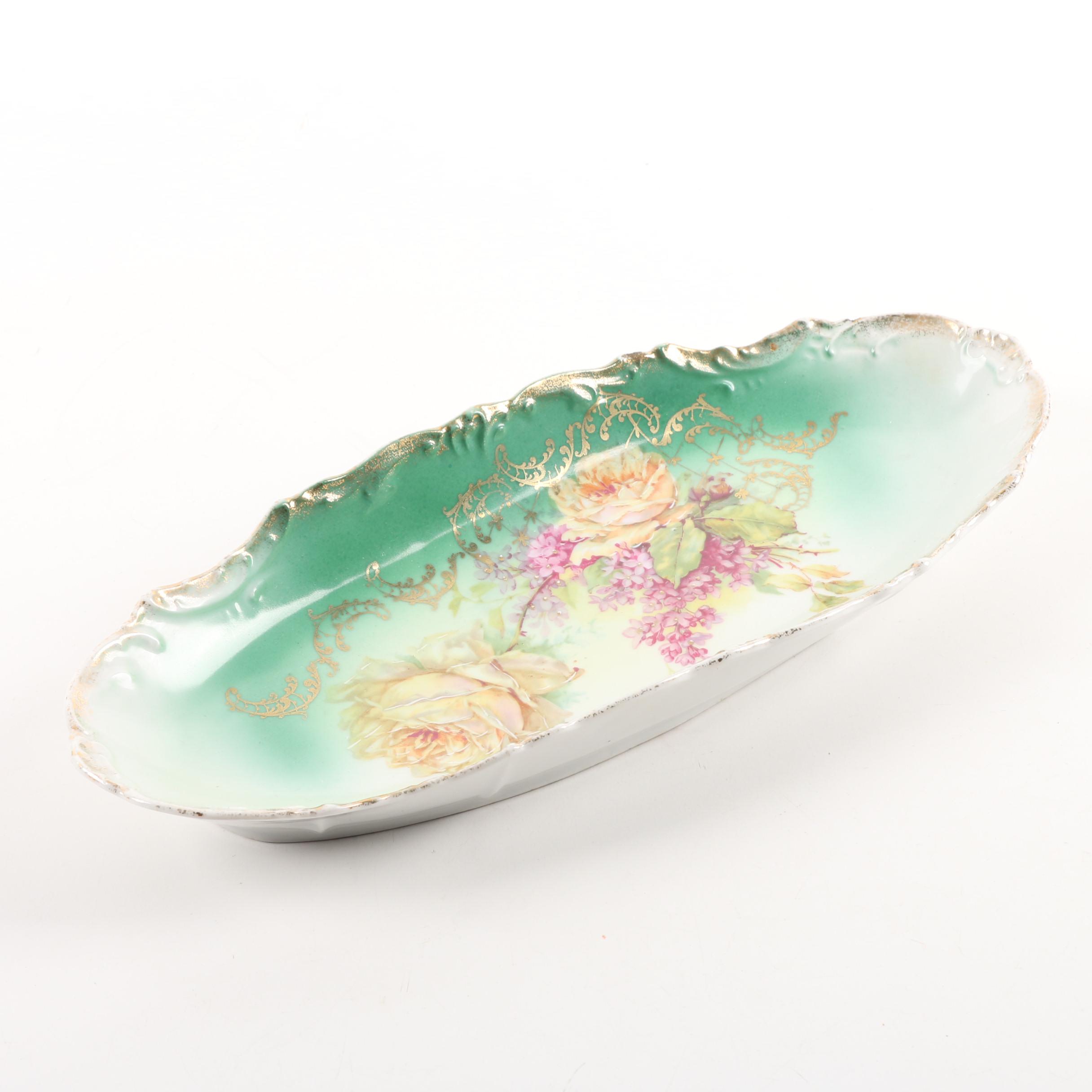 1909-16 Three Crown China Porcelain Serving Dish