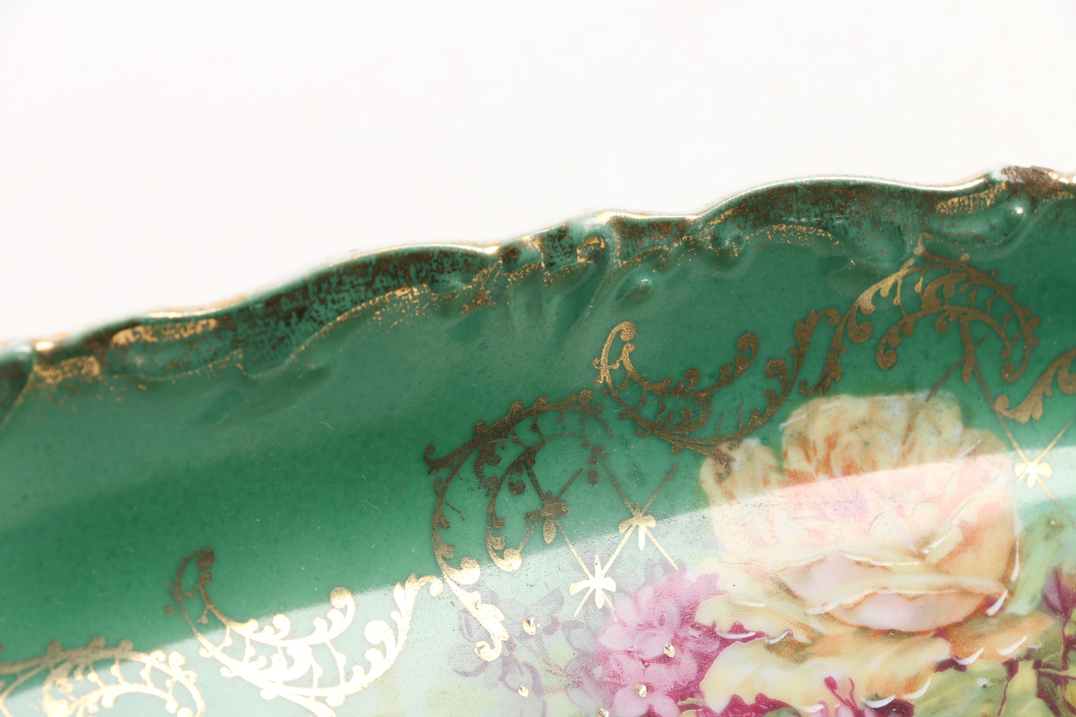 1909-16 Three Crown China Porcelain Serving Dish