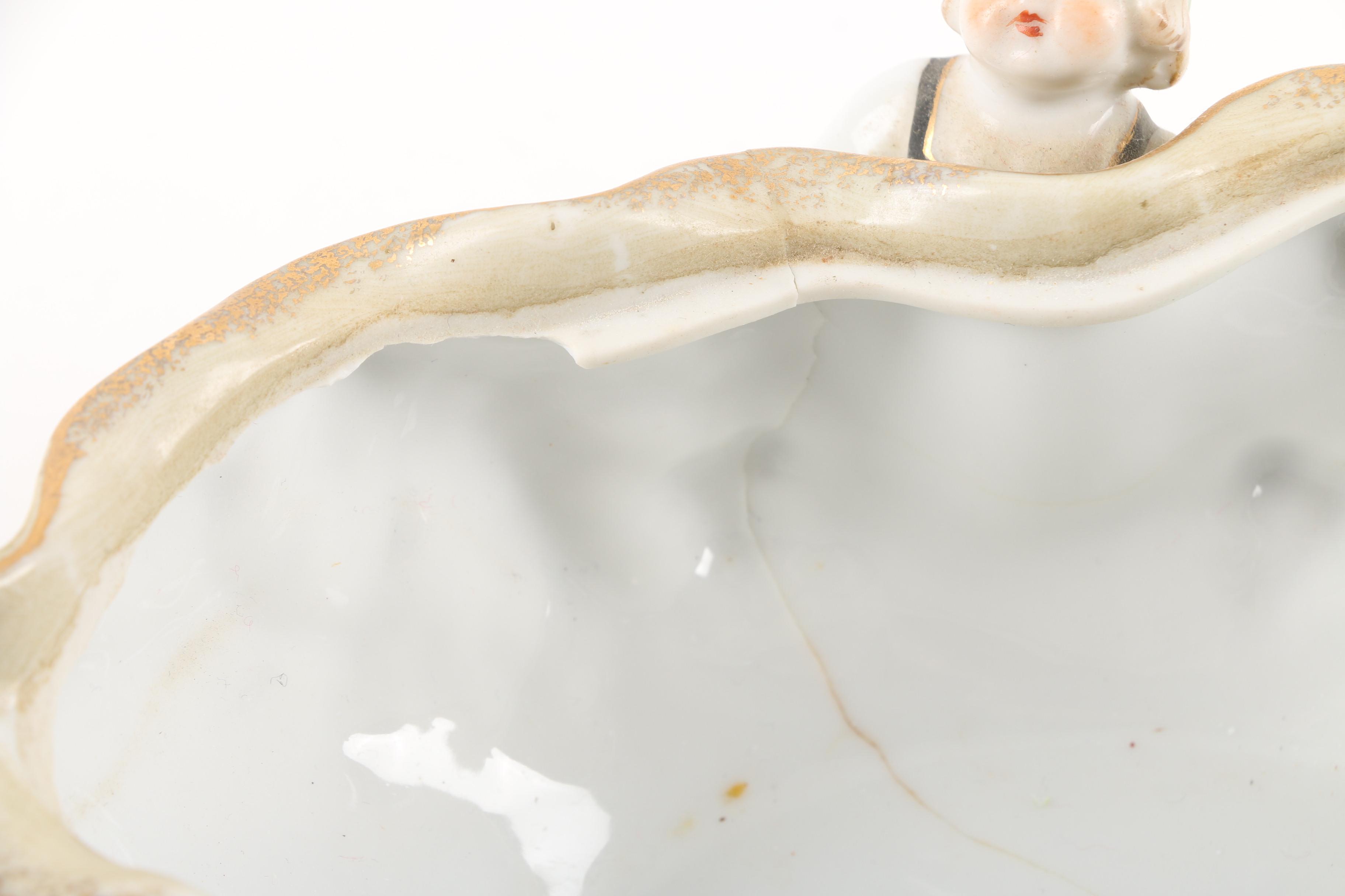 Japanese Porcelain Centerpiece Bowl in the Style of Camille Naudot