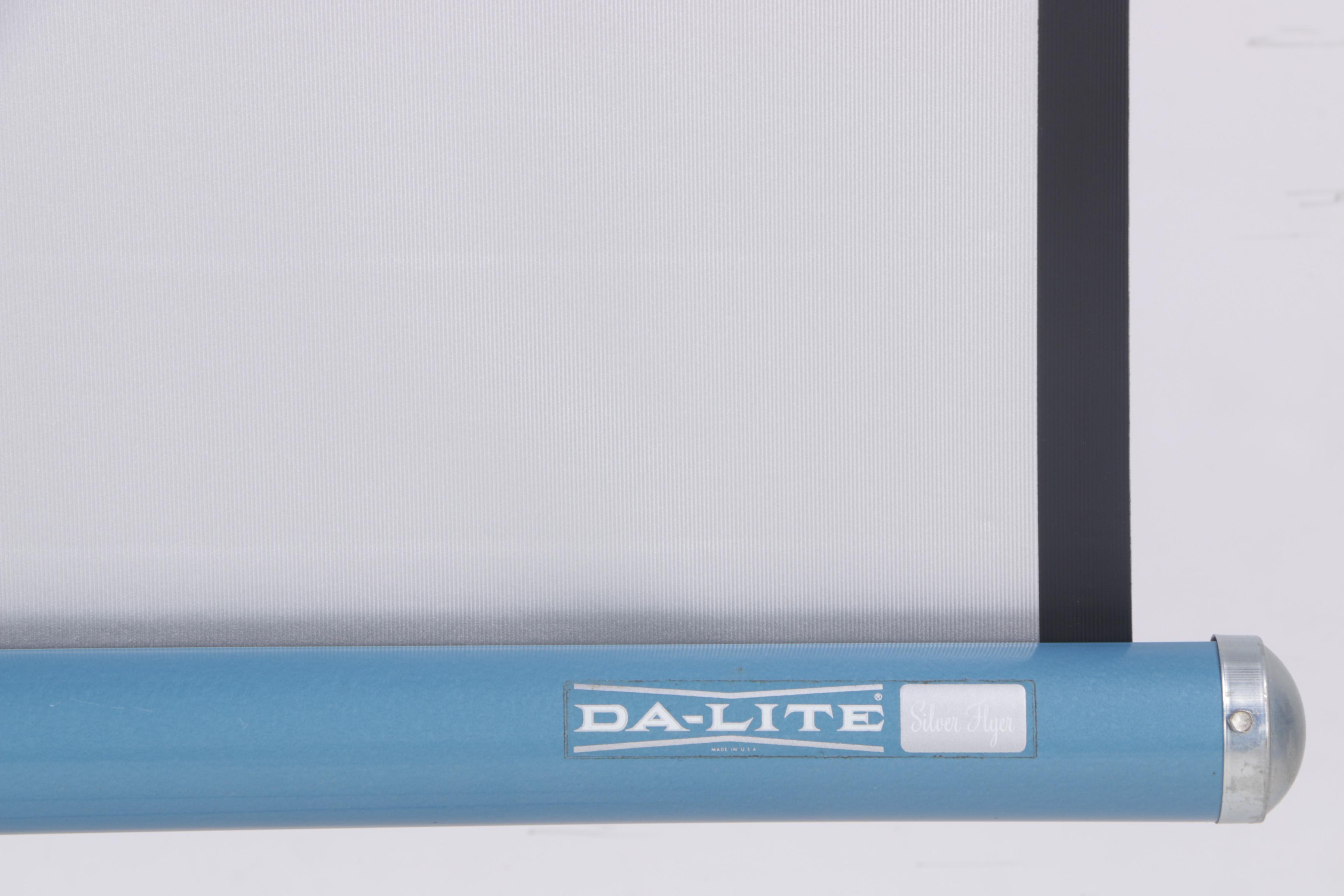 Vintage Da-Lite "Silver Flyer" Portable Projection Screen and Tripod Stand