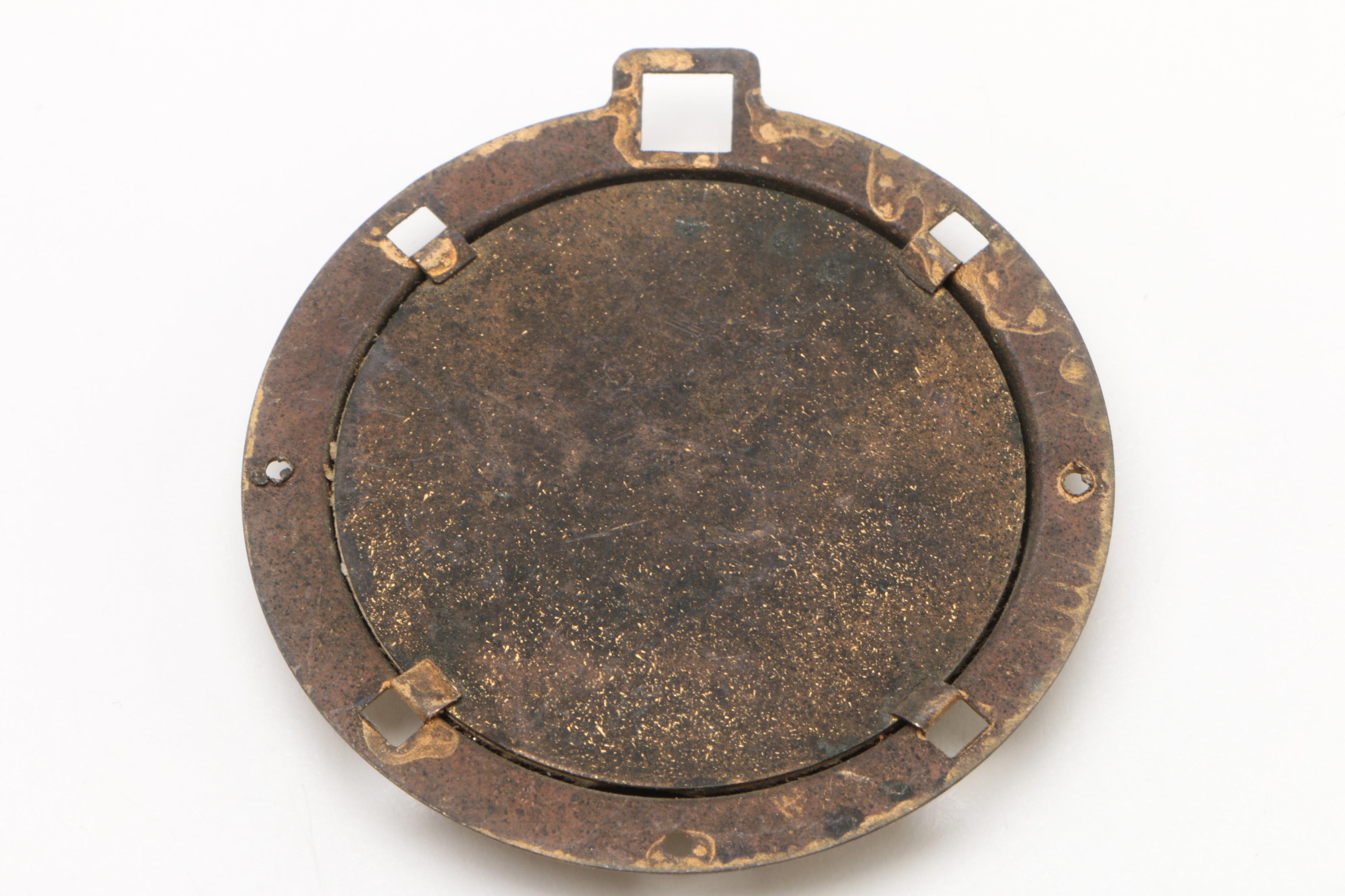 Vintage Padded Printed Fabric in Plastic Frames