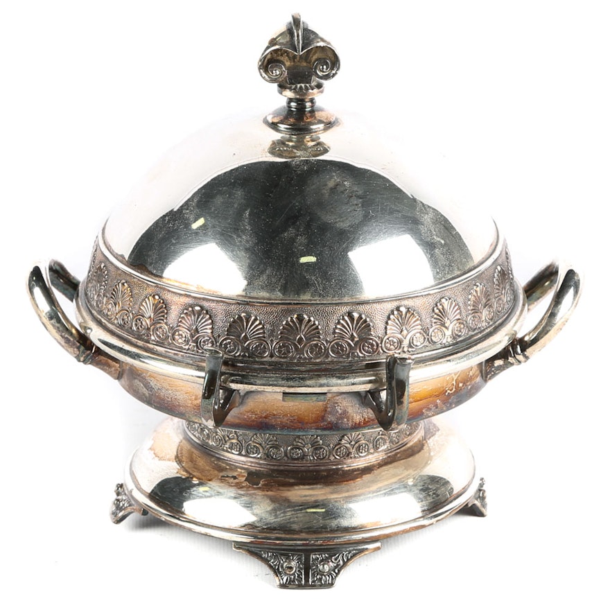 Antique Domed Butter Dish by Wilcox