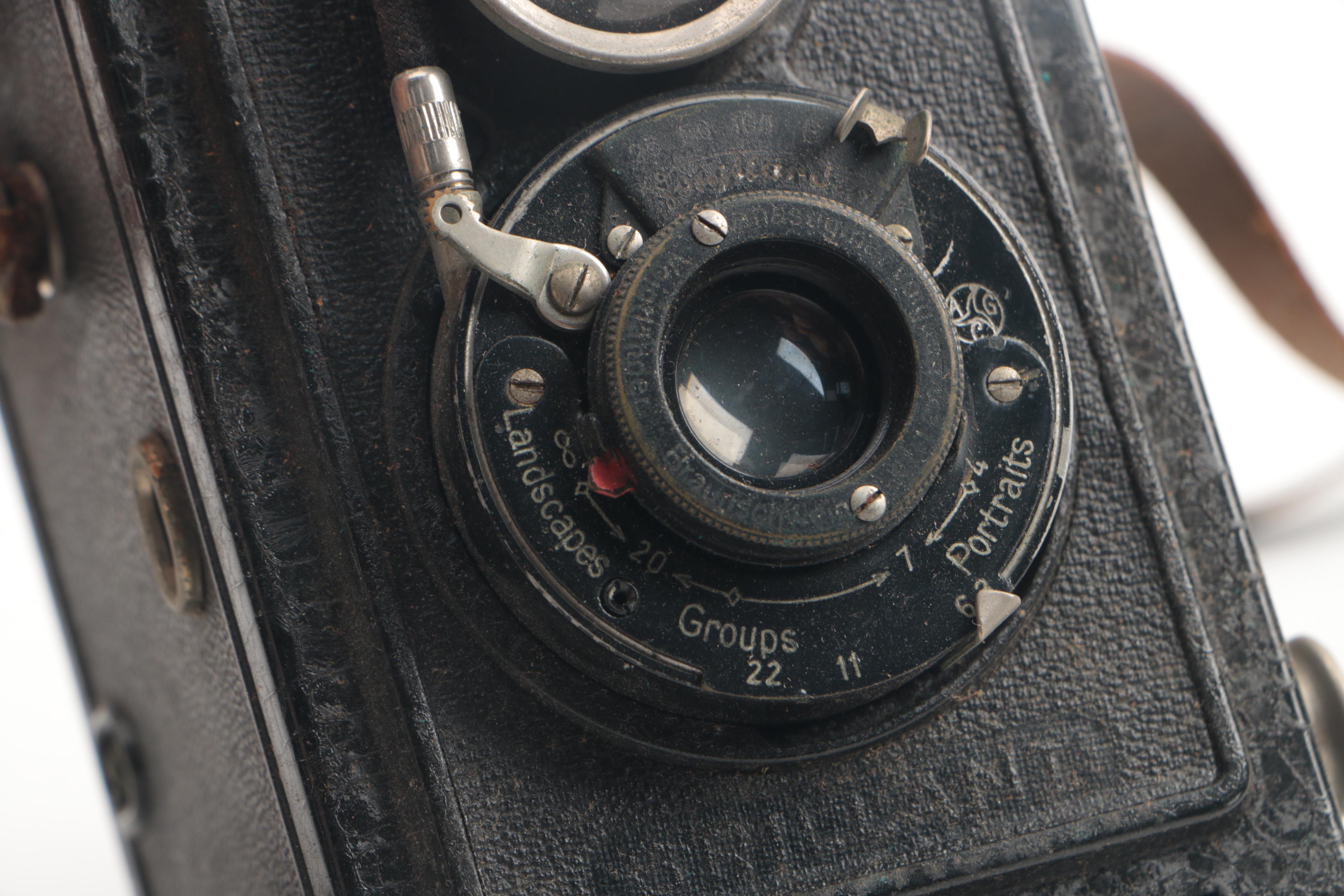 Polaroid Model 95 Land Camera with Other Vintage Cameras and Accessories