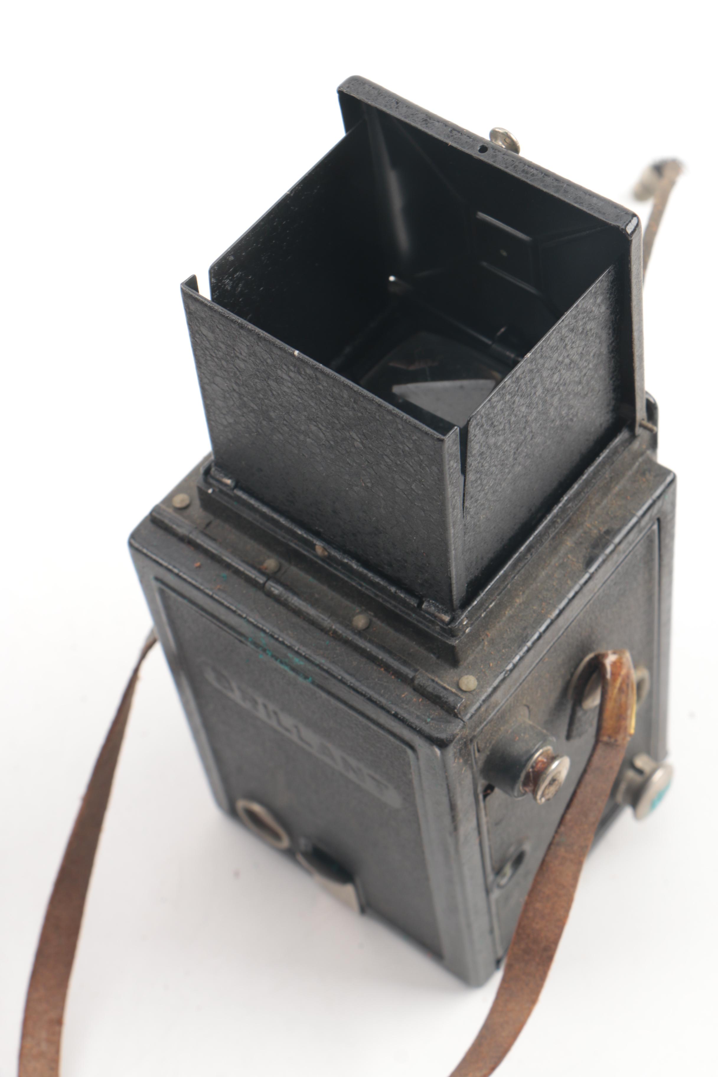 Polaroid Model 95 Land Camera with Other Vintage Cameras and Accessories