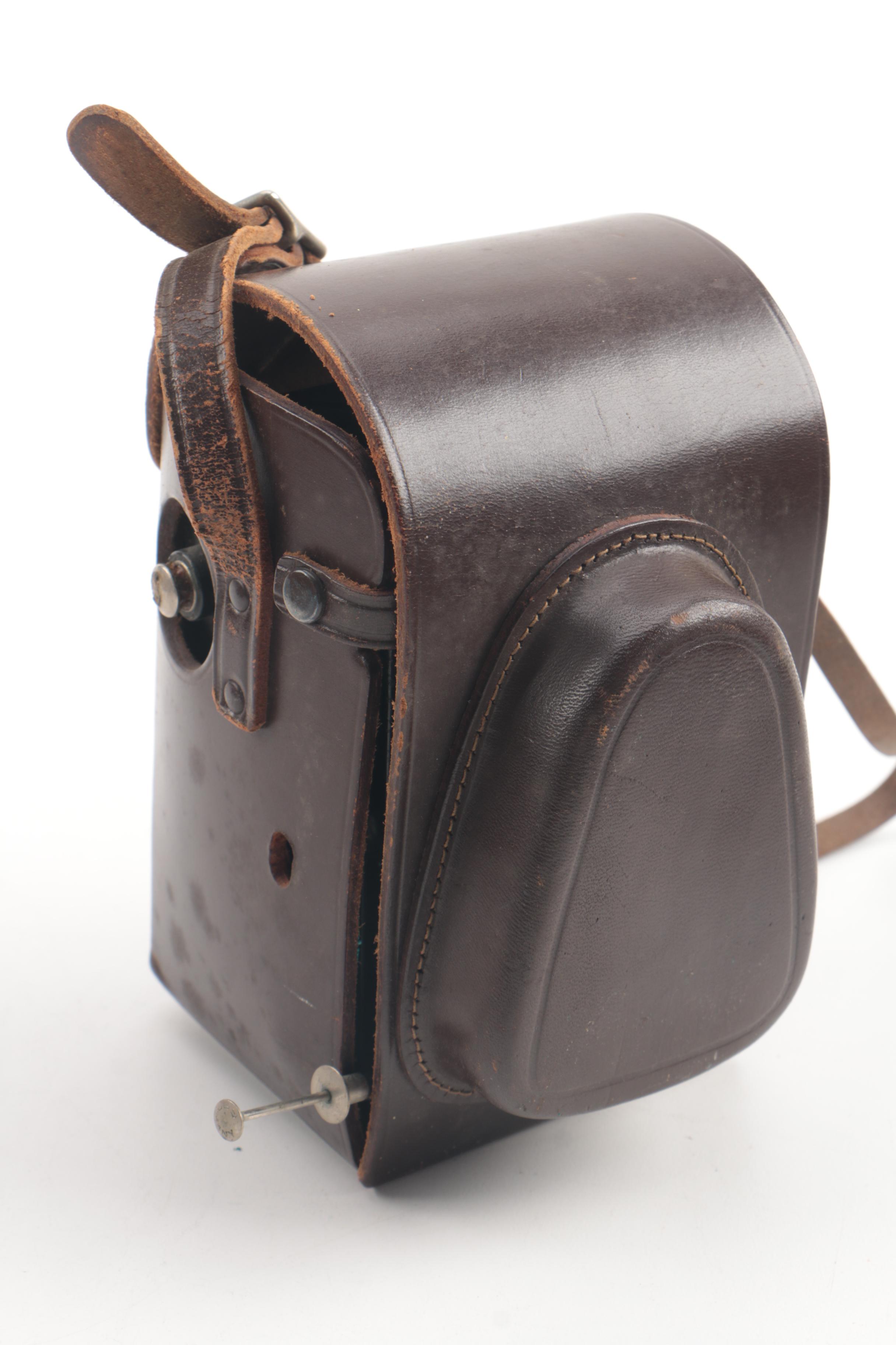 Polaroid Model 95 Land Camera with Other Vintage Cameras and Accessories