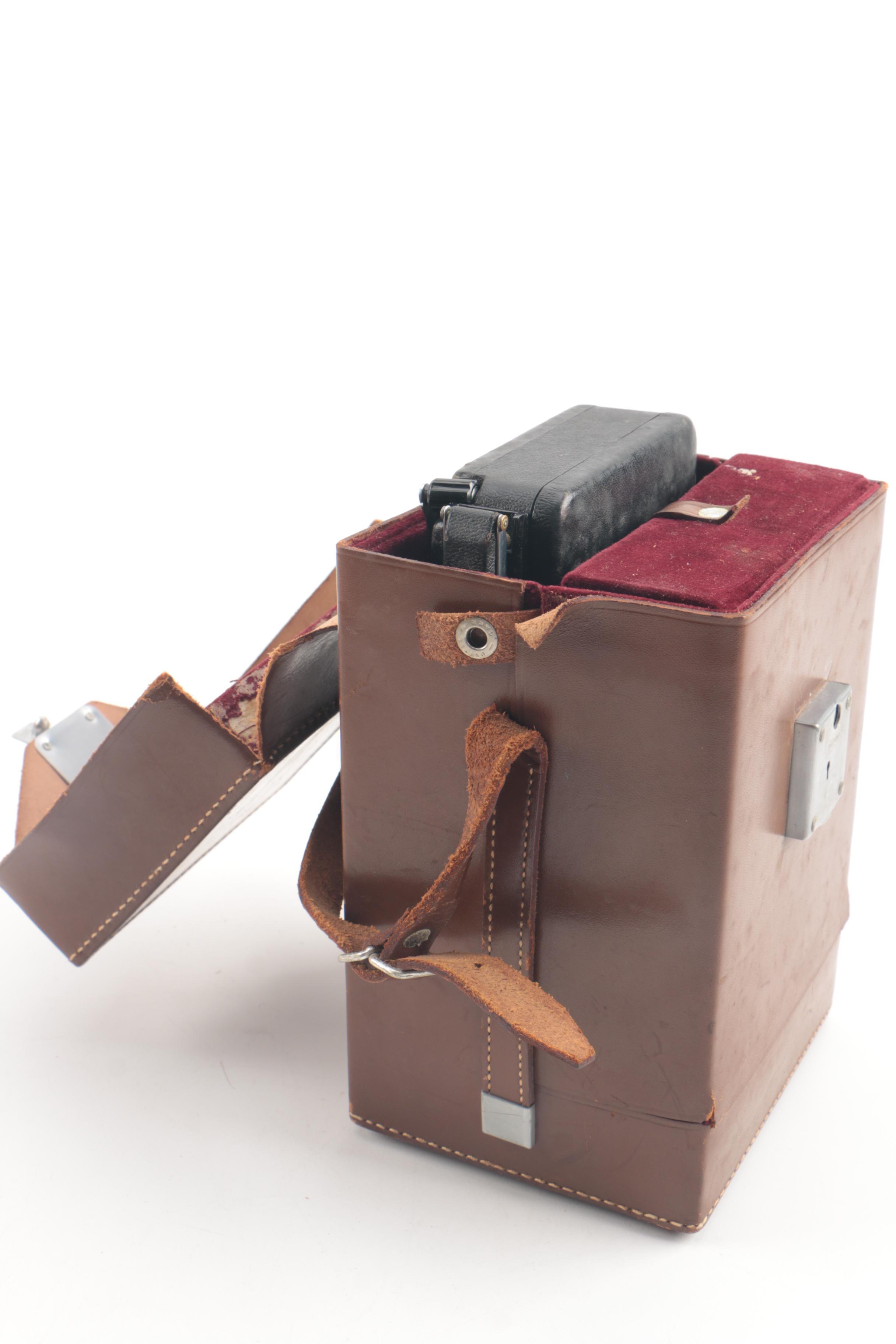 Polaroid Model 95 Land Camera with Other Vintage Cameras and Accessories